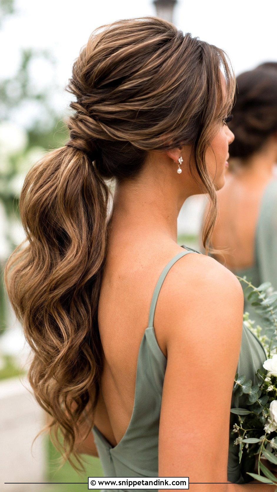 Textured Ponytail Bridesmaid Hairstyle - Snippet and Ink - 25 Bridesmaid Hairstyles