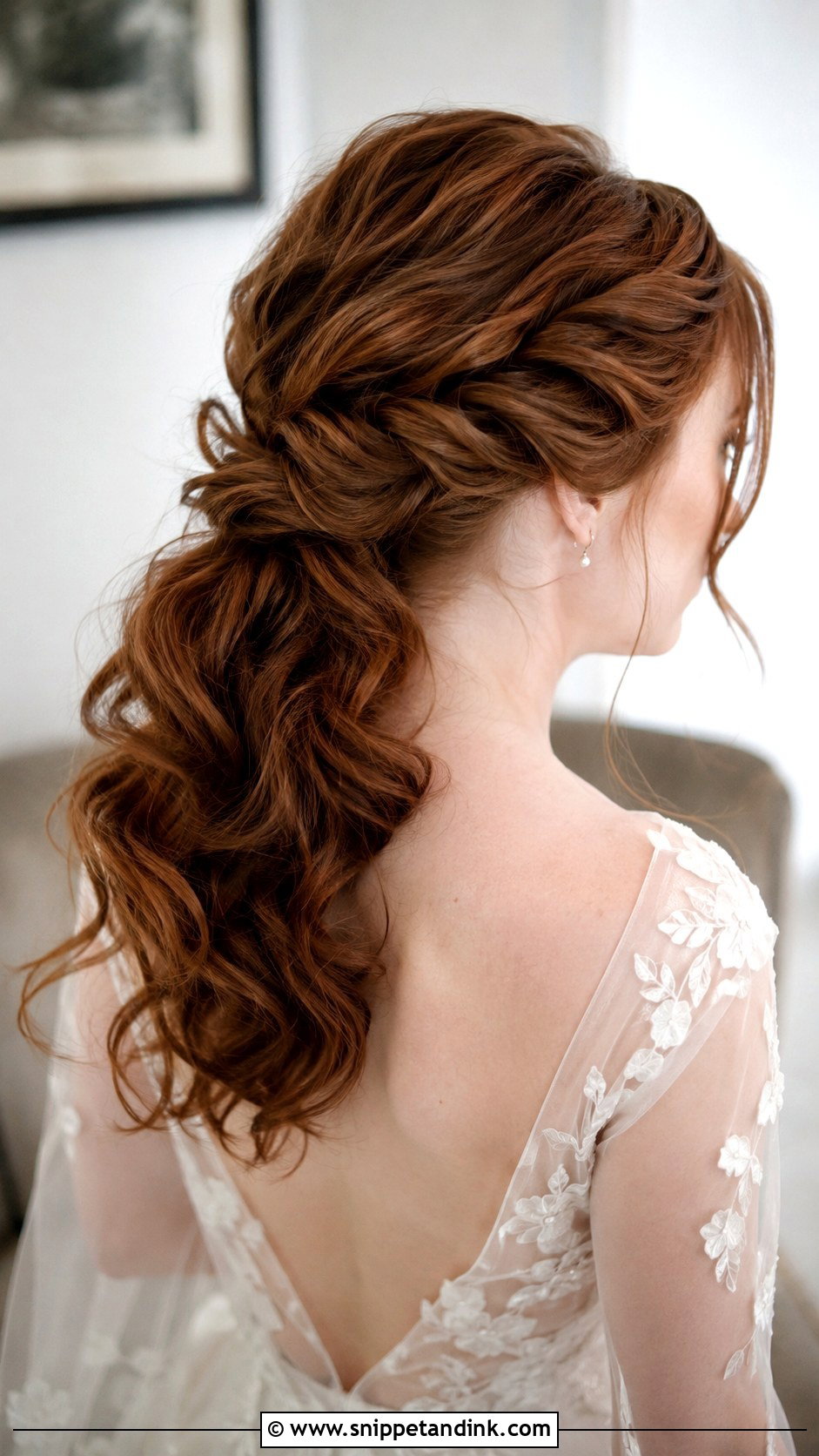 Textured Ponytail With Twisted Sides - Snippet and Ink - 20 Textured Ponytail Wedding Ideas