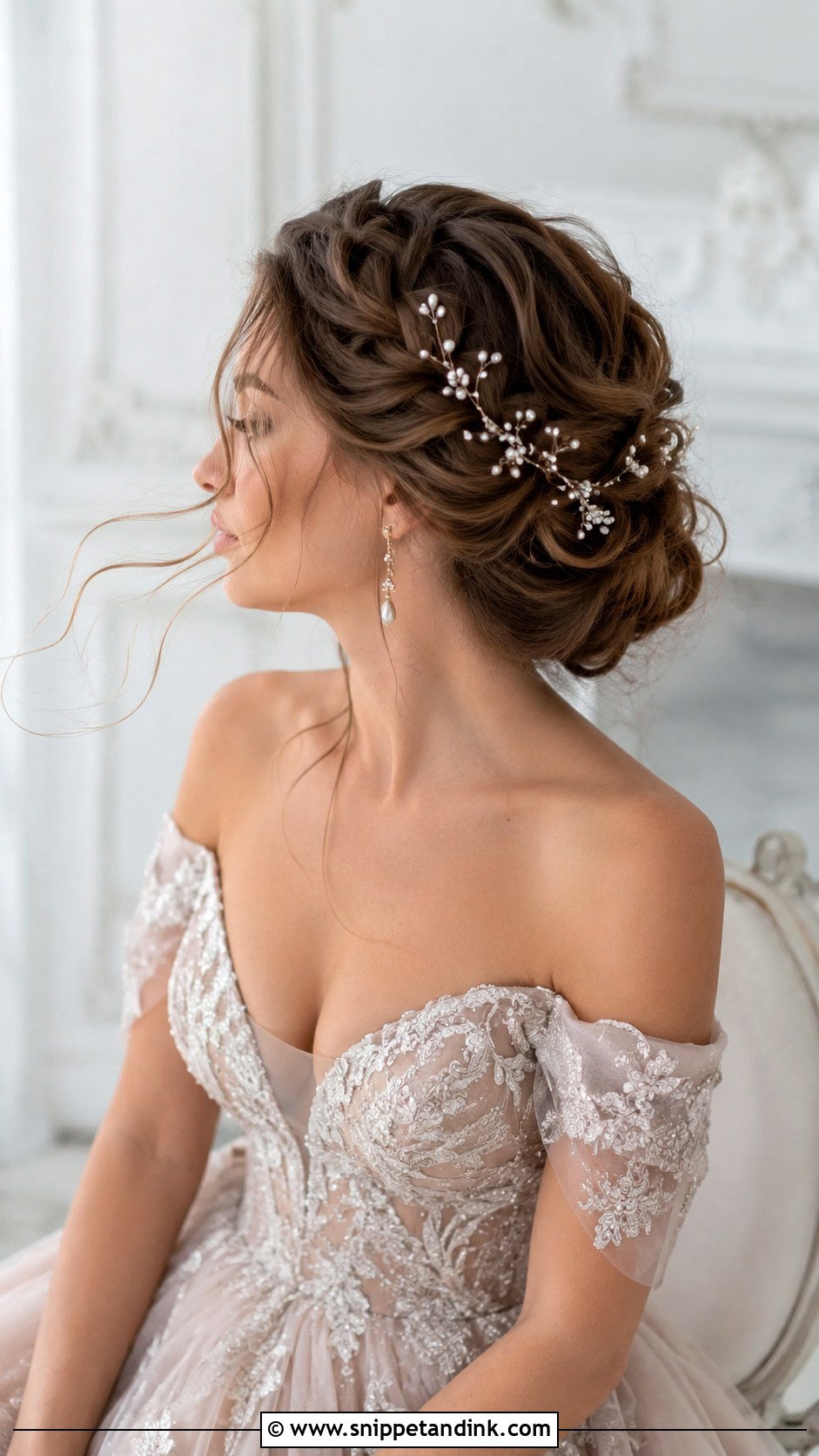 Textured Twisted Bun - Snippet and Ink - 35 Wedding Hair Ideas