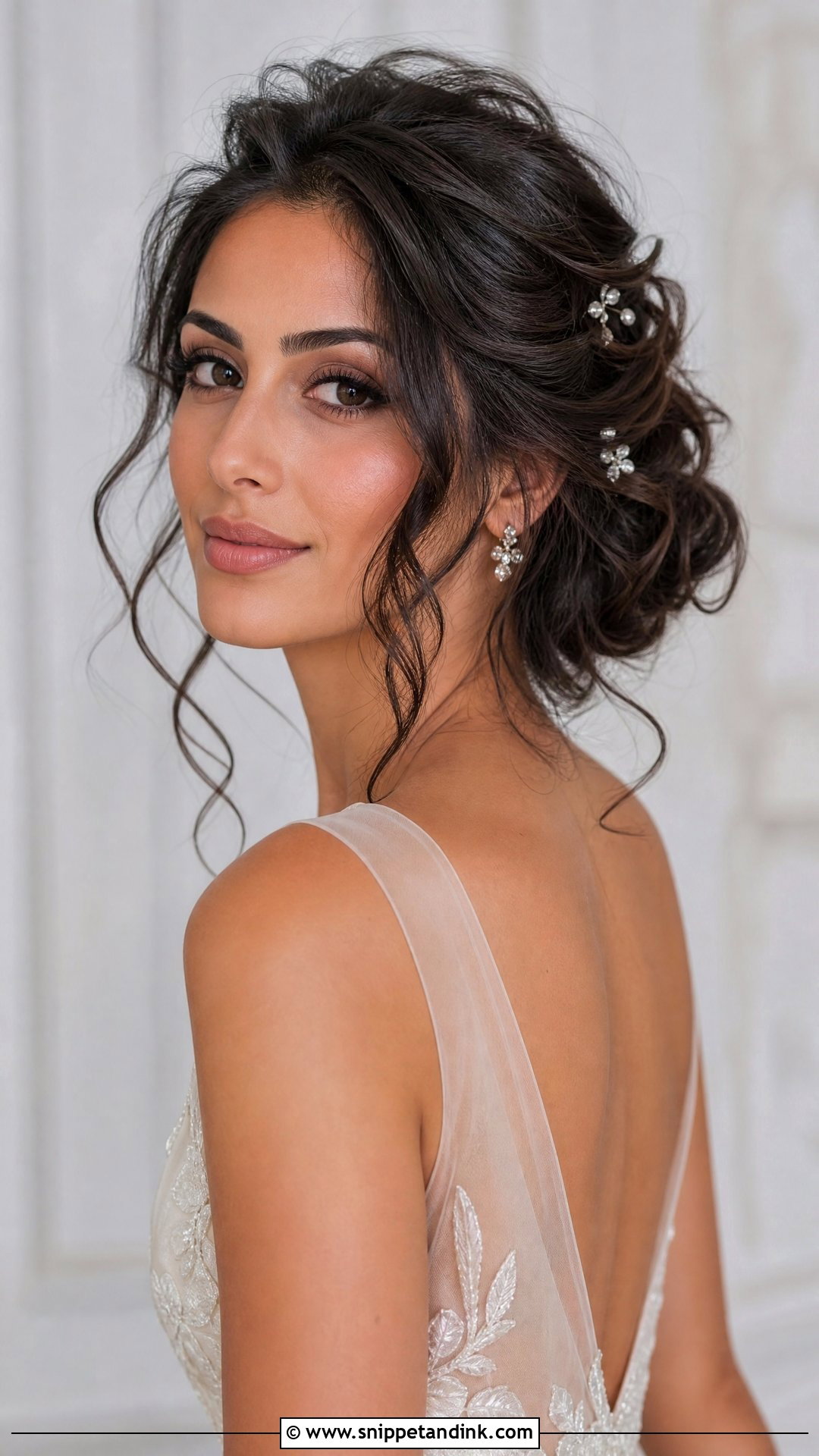 Textured Updo Bridal Hairstyle For Long Face - Snippet and Ink - 15 Bridal Hairstyle for Long Face Ideas