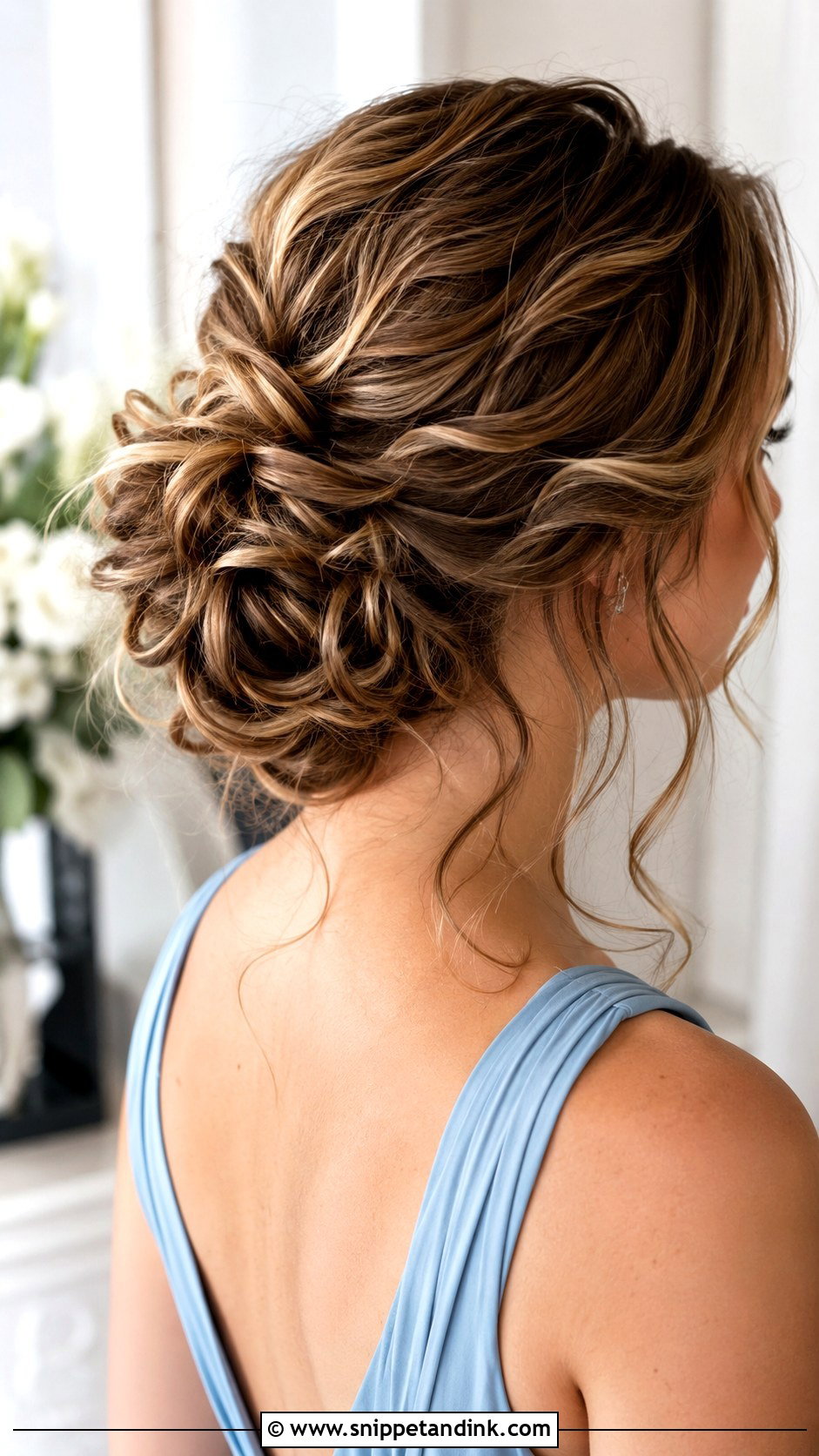 Textured Updo Bridesmaid Hair - Snippet and Ink - 20 Hair Ideas for Wedding Bridesmaid