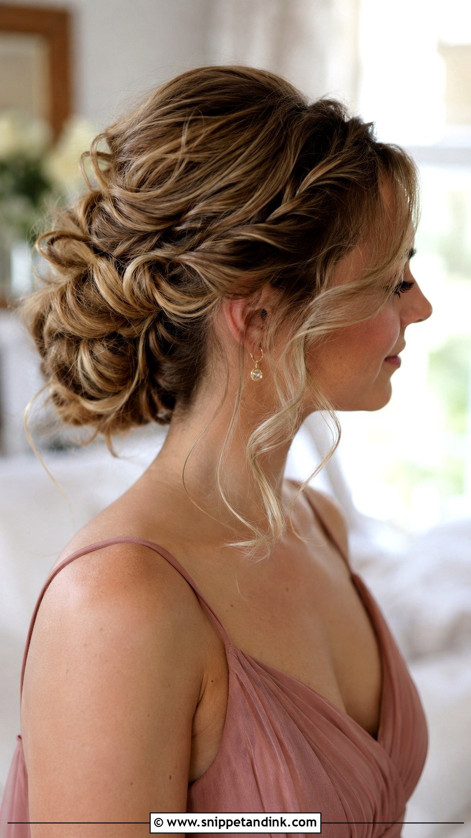 Textured Updo Bridesmaid Hairstyle - Snippet and Ink - 25 Cute Bridesmaid Hairstyles