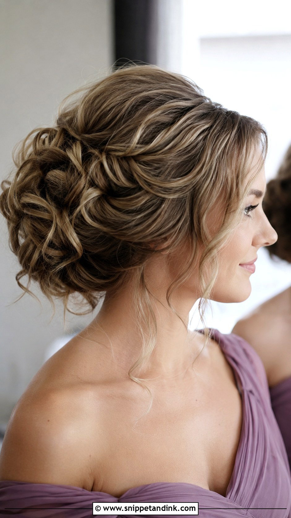 Textured Updo Bridesmaid Hairstyle For Medium Hair - Snippet and Ink - 30 Bridesmaid Hairstyles Medium Length