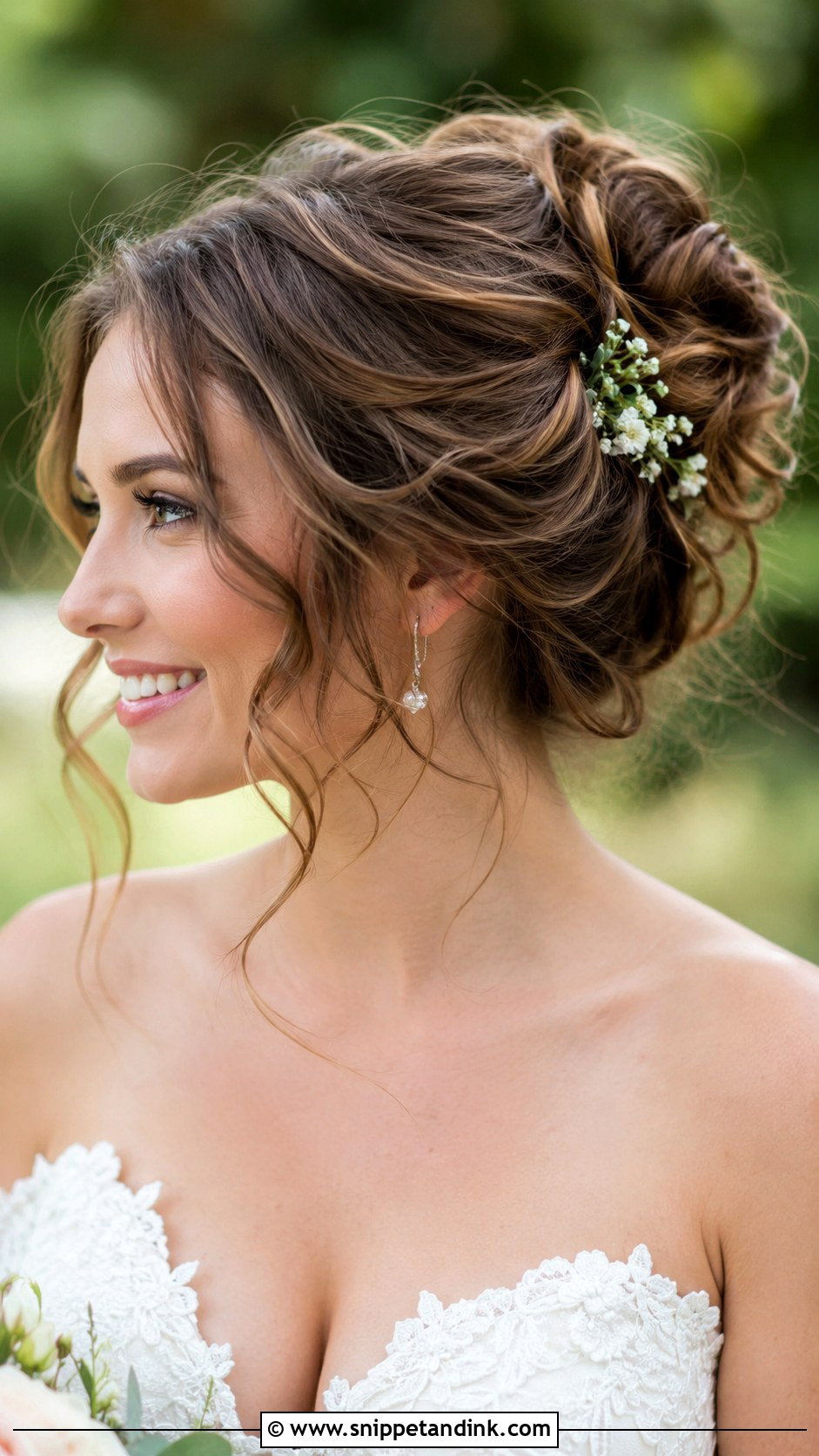 Textured Updo Bun - Snippet and Ink - 35 Simple Wedding Hairstyles