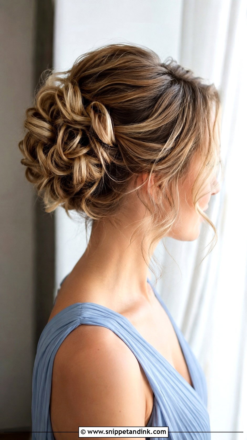 Textured Updo For Short Hair - Snippet and Ink - 20 Bridesmaid Updo Short Hair Ideas