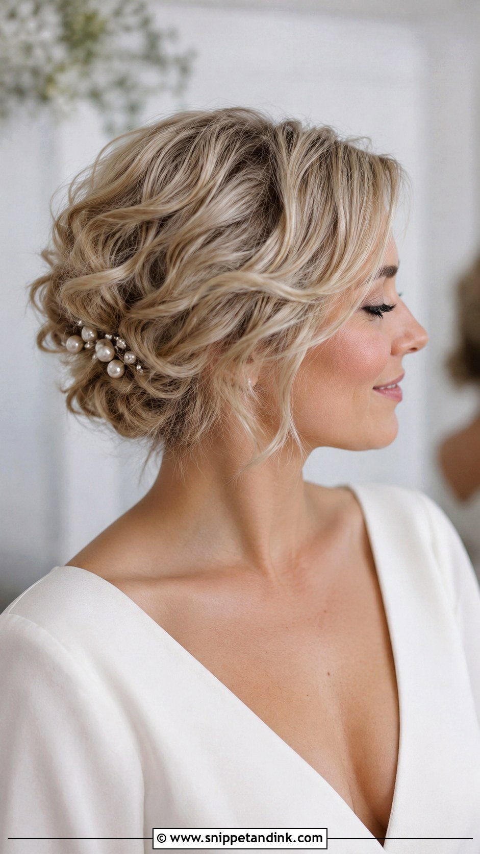 Textured Updo For Short Hair - Snippet and Ink - 15 Simple Wedding Hair Updo Ideas