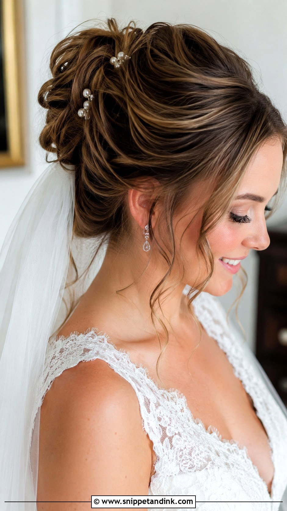 Textured Updo For Shoulder Length Hair - Snippet and Ink - 25 Short Bridal Hair Shoulder Length Ideas