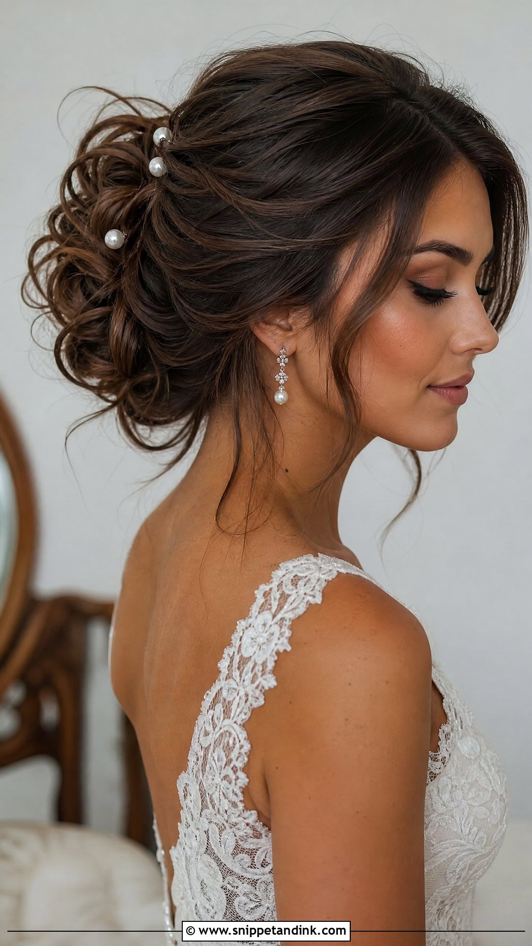 Textured Updo Wedding Hair For Thick Hair - Snippet and Ink - 20 Wedding Hairstyles for Thick Hair