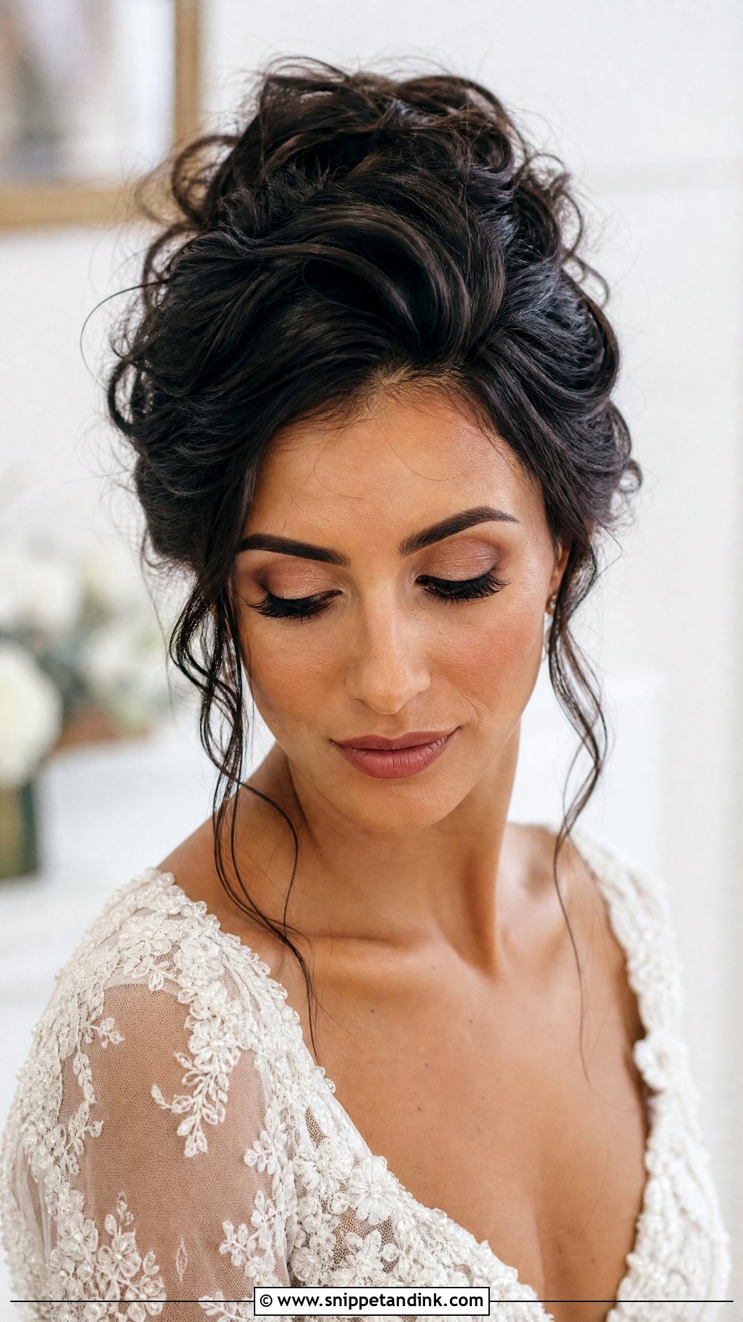 Textured Updo Wedding Hairstyle - Snippet and Ink - 15 Chic Wedding Hairstyles