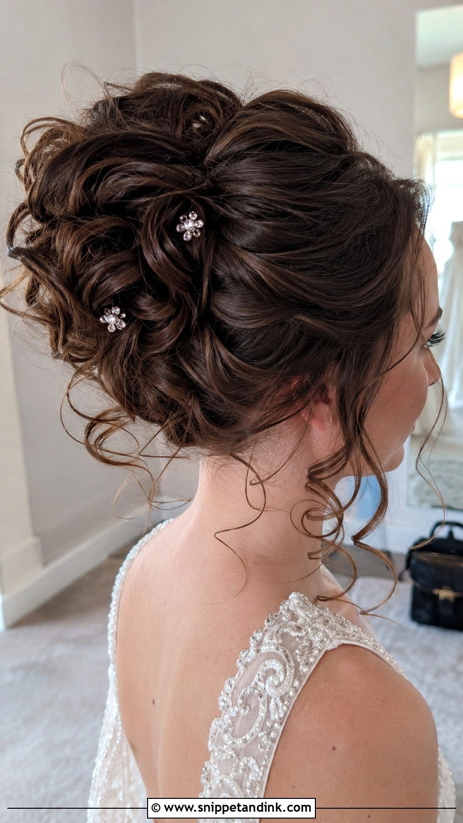 Textured Updo With Curled Pieces - Snippet and Ink - 20 Kate Middleton Wedding Hair Ideas