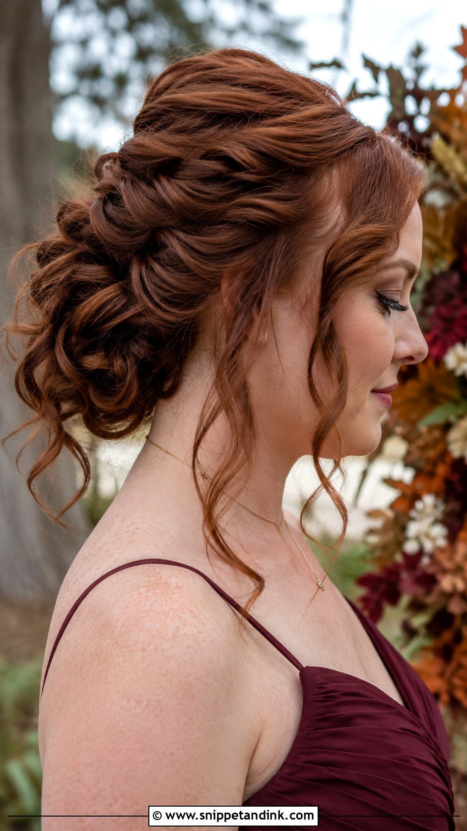 Textured Updo With Curls - Snippet and Ink - 20 Bridal Party Hairstyles
