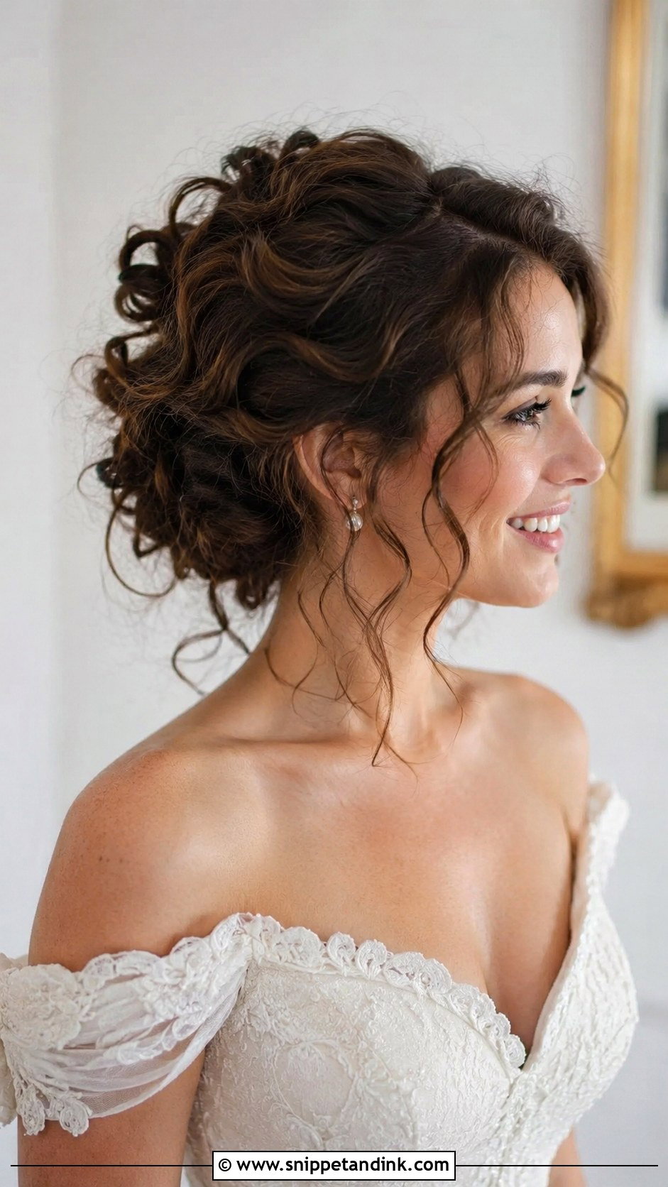 Textured Updo With Curls - Snippet and Ink - 30 Bride Updo Hairstyles