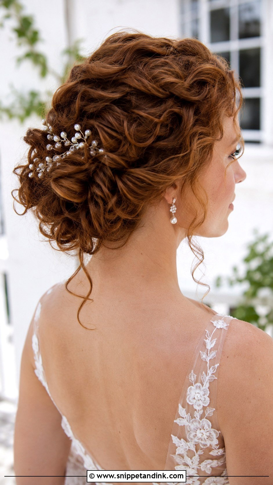 Textured Updo With Curls - Snippet and Ink - 20 Simple Updo Wedding Hairstyles