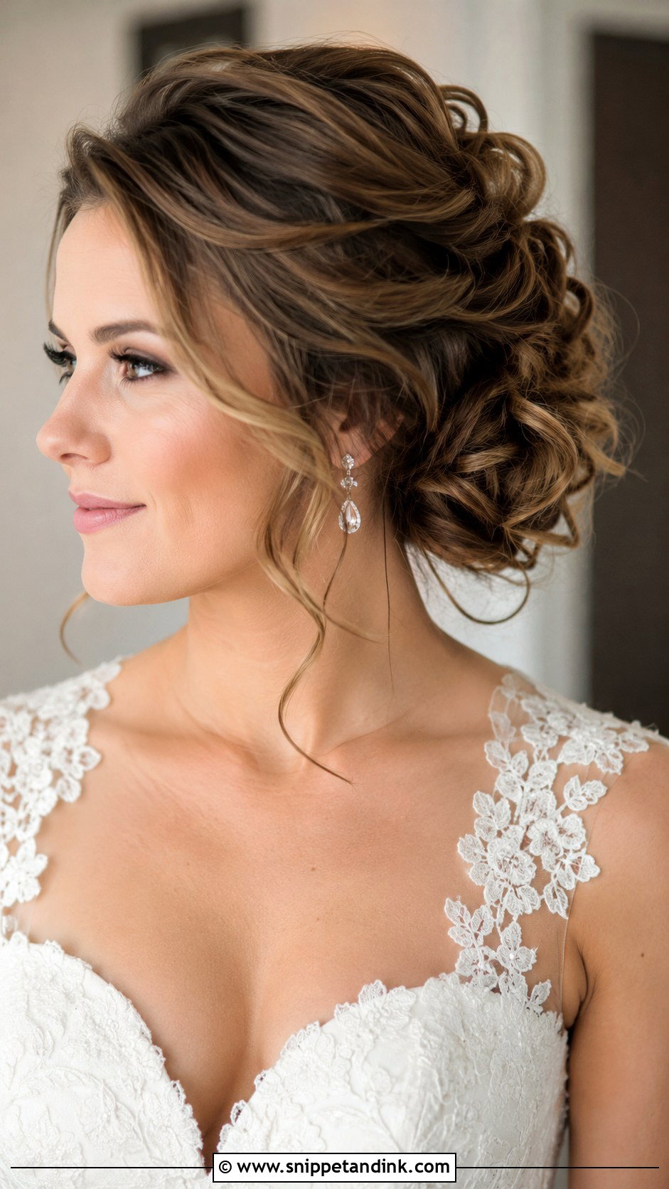 Textured Updo With Curls - Snippet and Ink - 25 Wedding Hair Looks