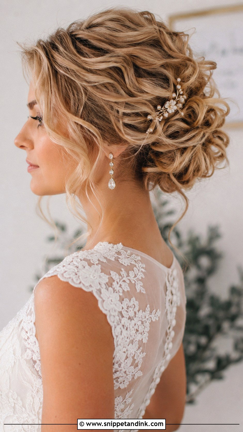 Textured Updo With Curls - Snippet and Ink - 25 Wedding Upstyles