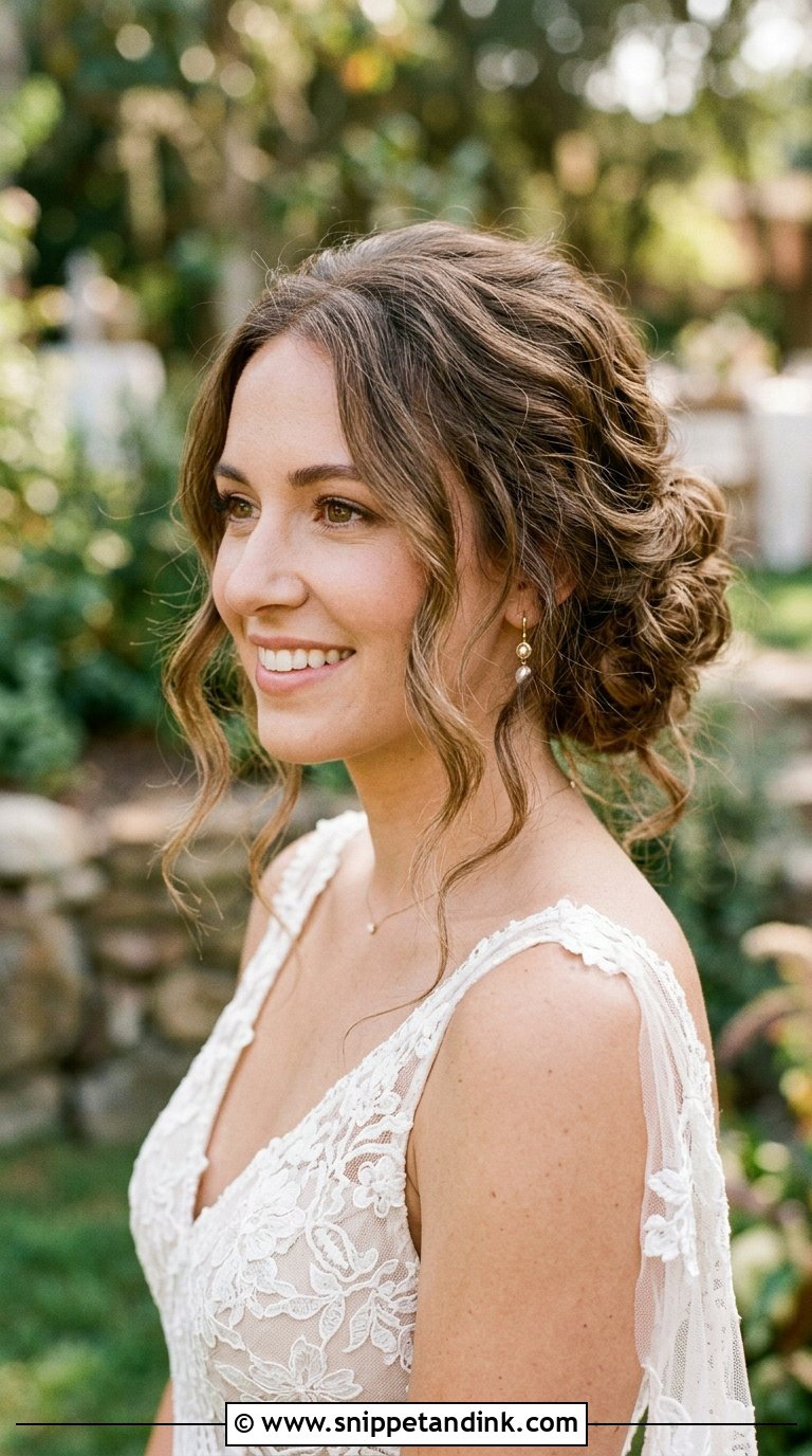 Textured Updo With Face Framing Pieces - Snippet and Ink - 20 Bridal Hair Do Ideas