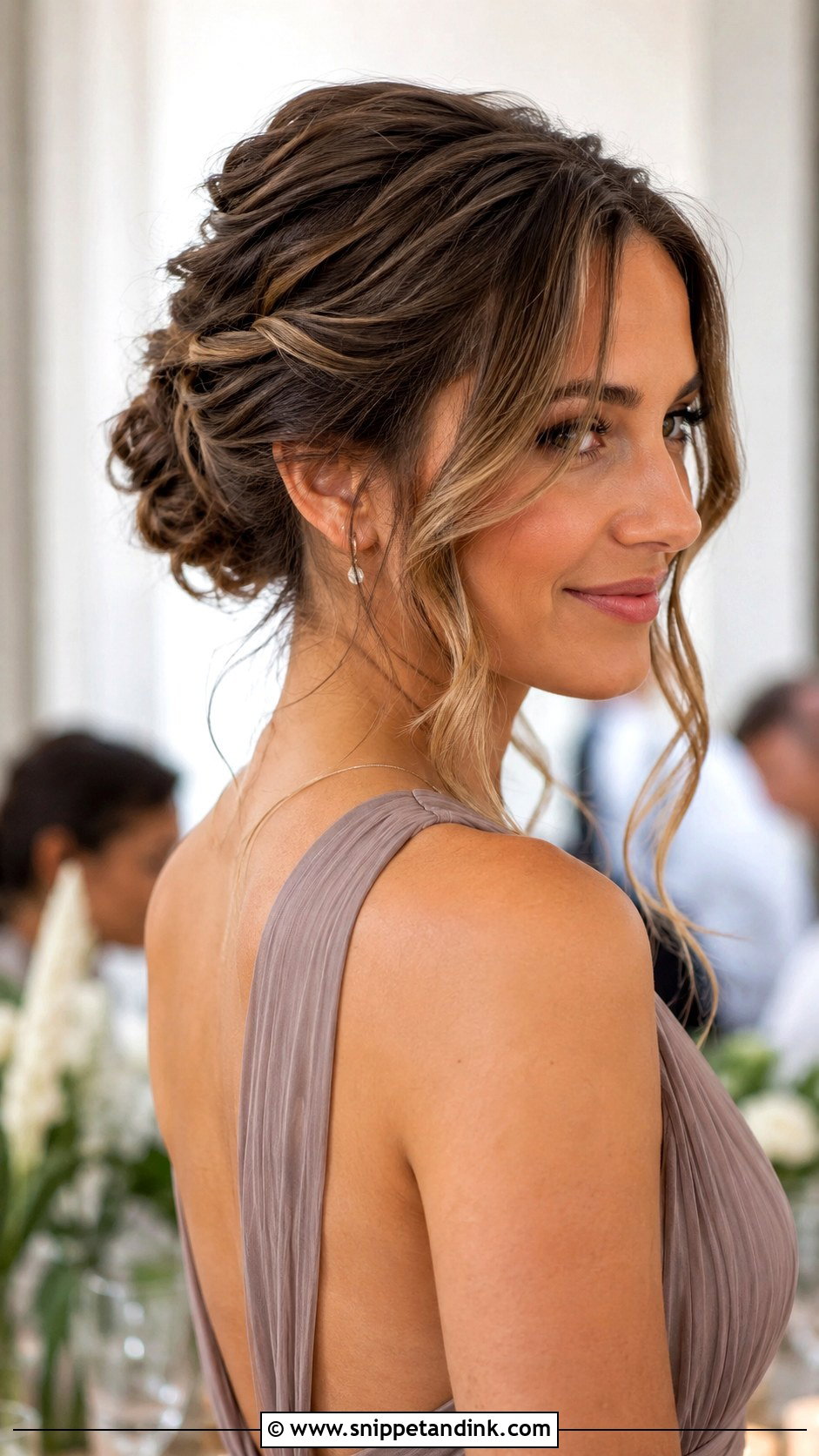 Textured Updo With Face Framing Pieces - Snippet and Ink - 25 Hairstyles for a Wedding Guest