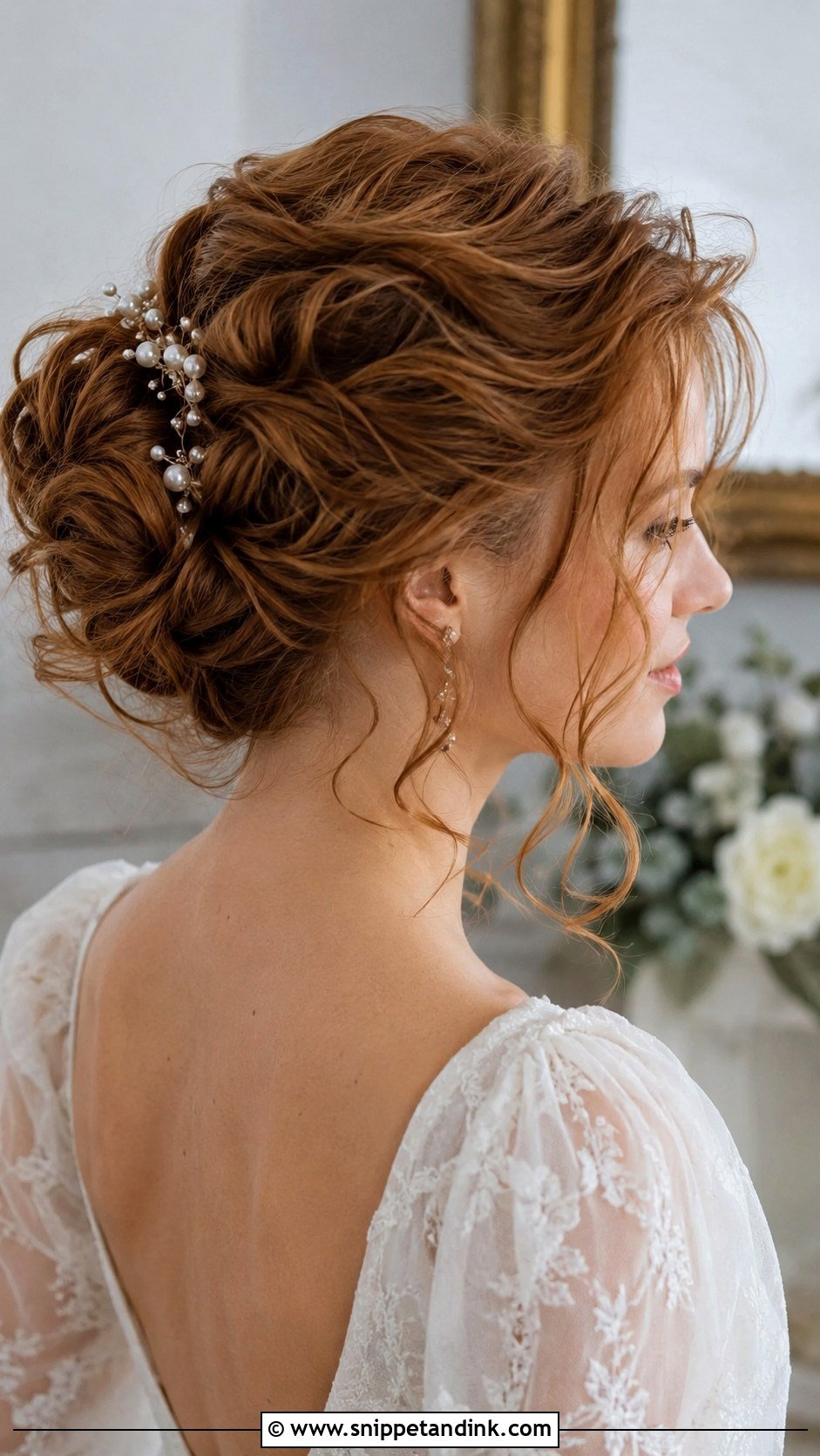 Textured Updo With Face Framing Pieces for Fine Hair - Snippet and Ink - 20 Wedding Hair for Fine Hair Ideas