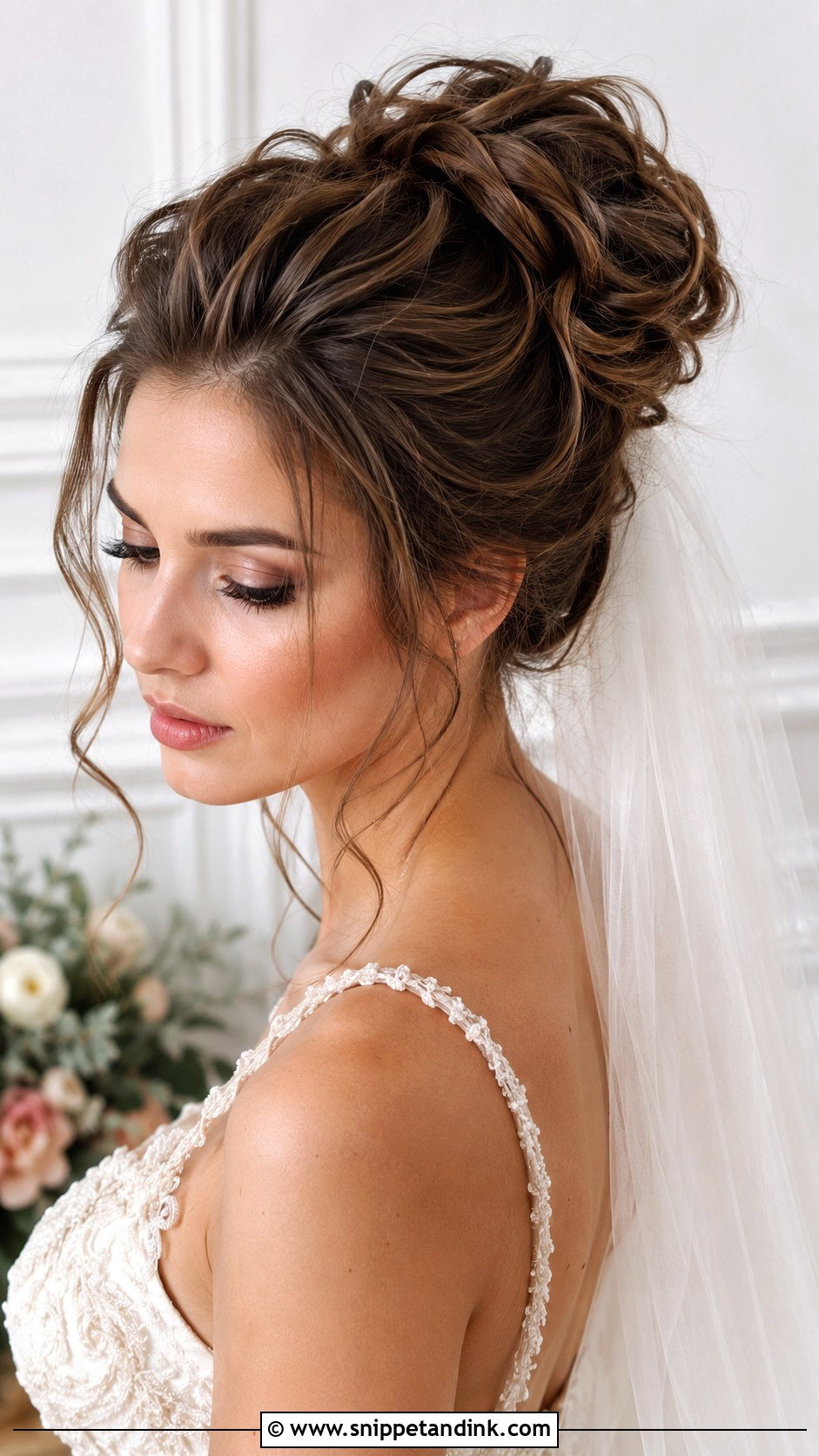 Textured Updo With Tendrils - Snippet and Ink - 20 Easy Wedding Hairstyle Ideas