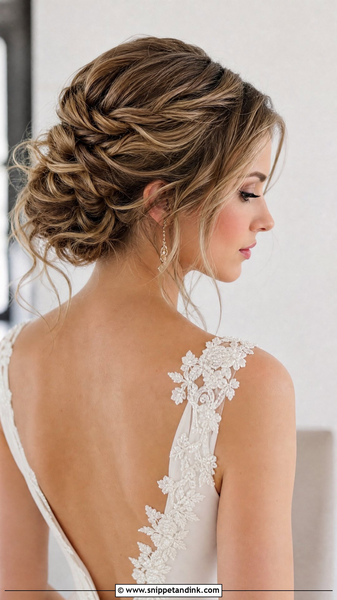 Textured Updo With Twists - Snippet and Ink - 20 Simple Wedding Hairstyles for Medium Hair