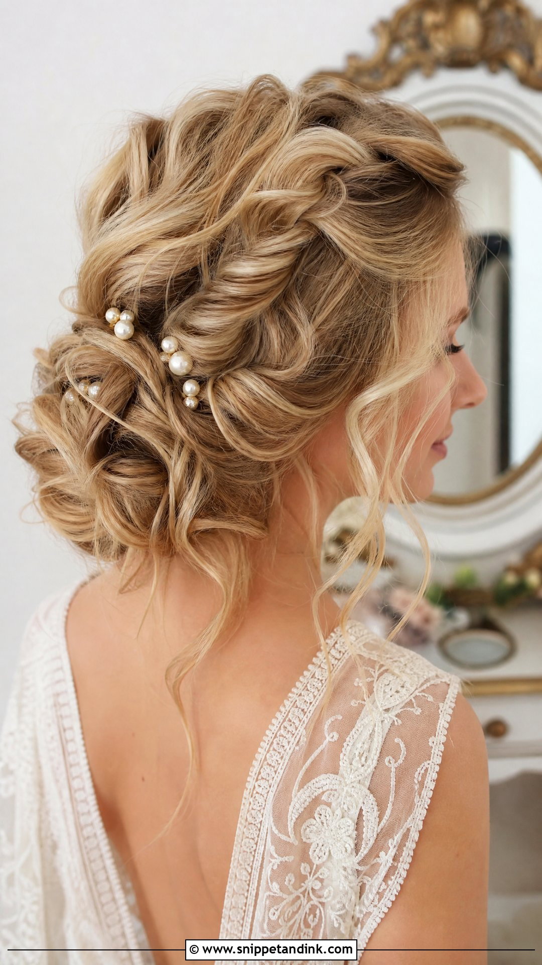 Textured Updo With Twists - Snippet and Ink - 25 2025 Bridal Hair Ideas