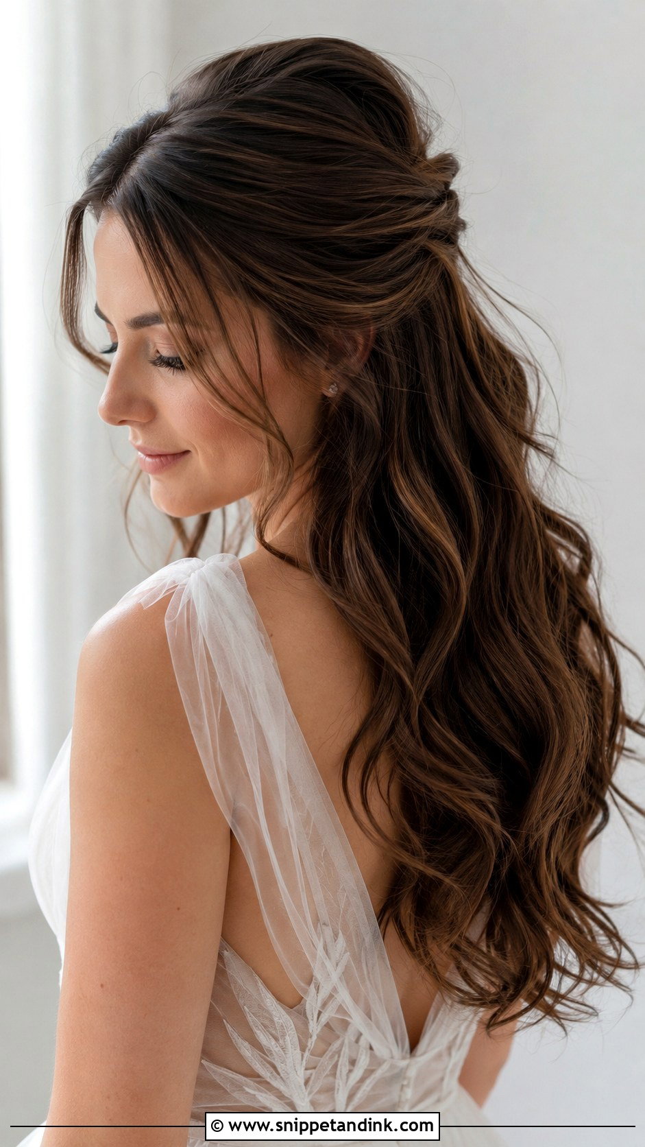 Textured Updo With Twists - Snippet and Ink - 25 Wedding Hair Brunette Ideas