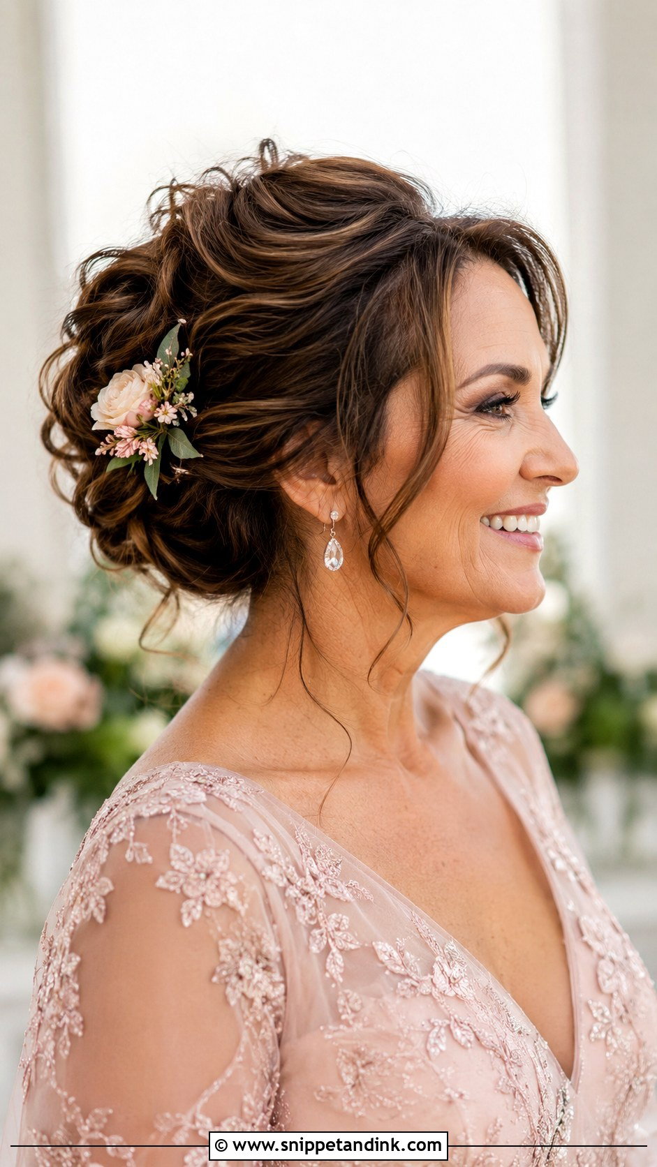 Textured Updo for Mother of the Bride - Snippet and Ink - 25 Wedding Hair for Mother of the Bride Ideas