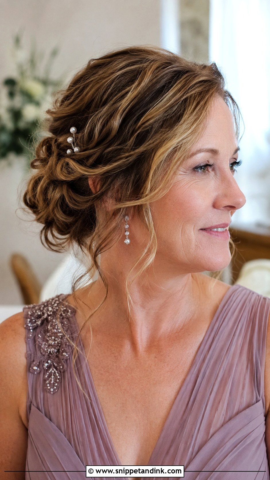 Textured Updo for Mother of the Bride - Snippet and Ink - 25 Mother of Bride Wedding Hair Ideas