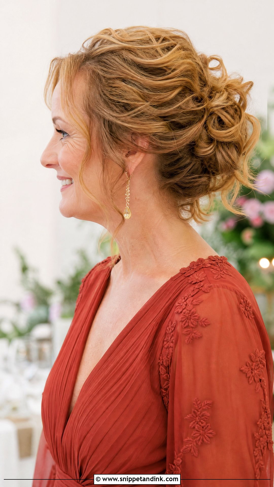 Textured Updo with Curls - Snippet and Ink - 20 Hairstyle for Mother of the Bride Ideas