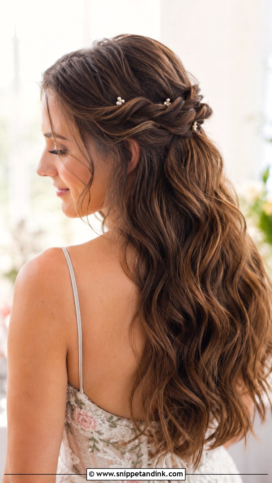 Textured Waves With Twists - Snippet and Ink - 25 Wedding Hair Waves