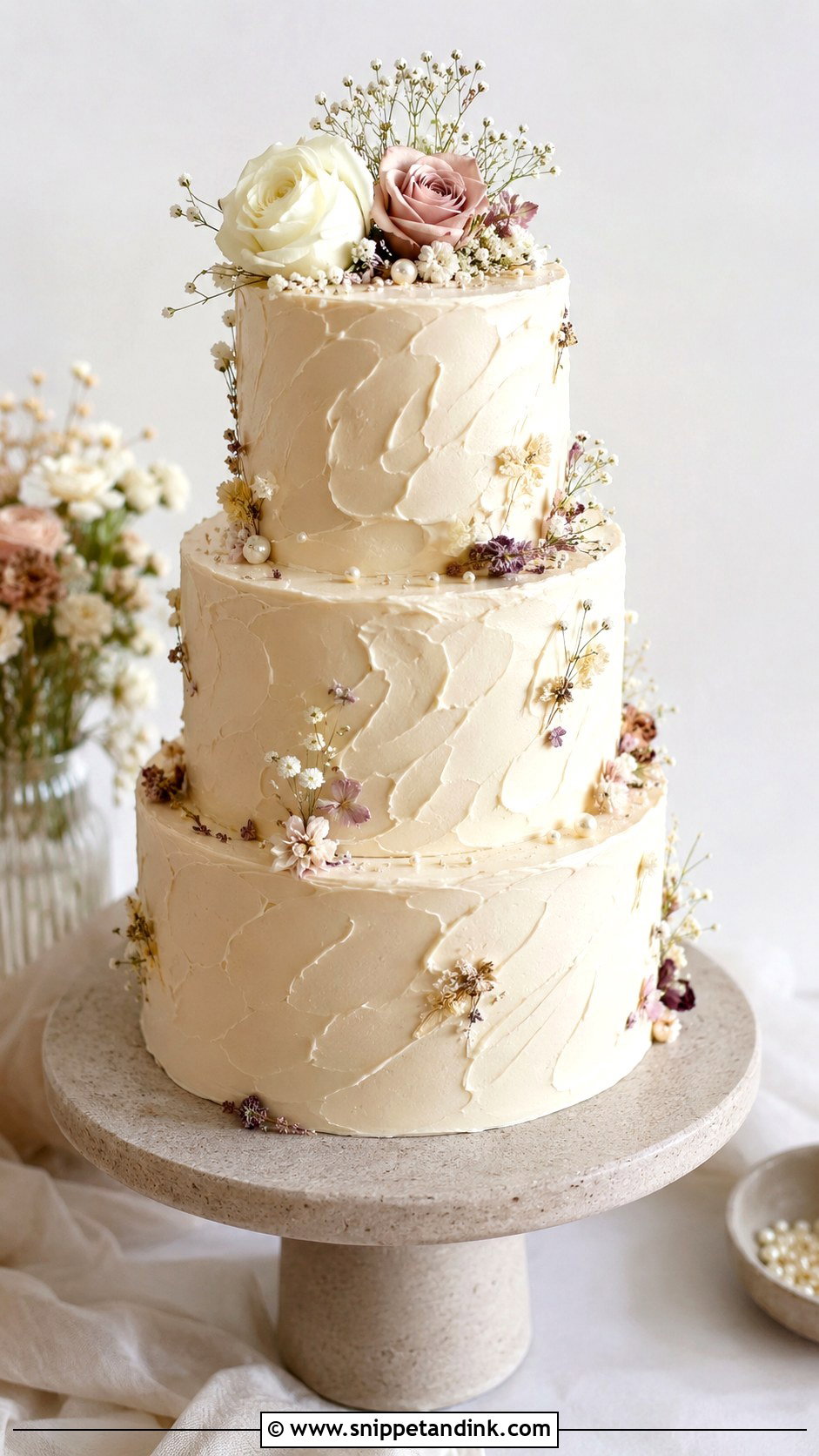 Textured Wedding Cake - Snippet and Ink - 25 Wedding Cake Business