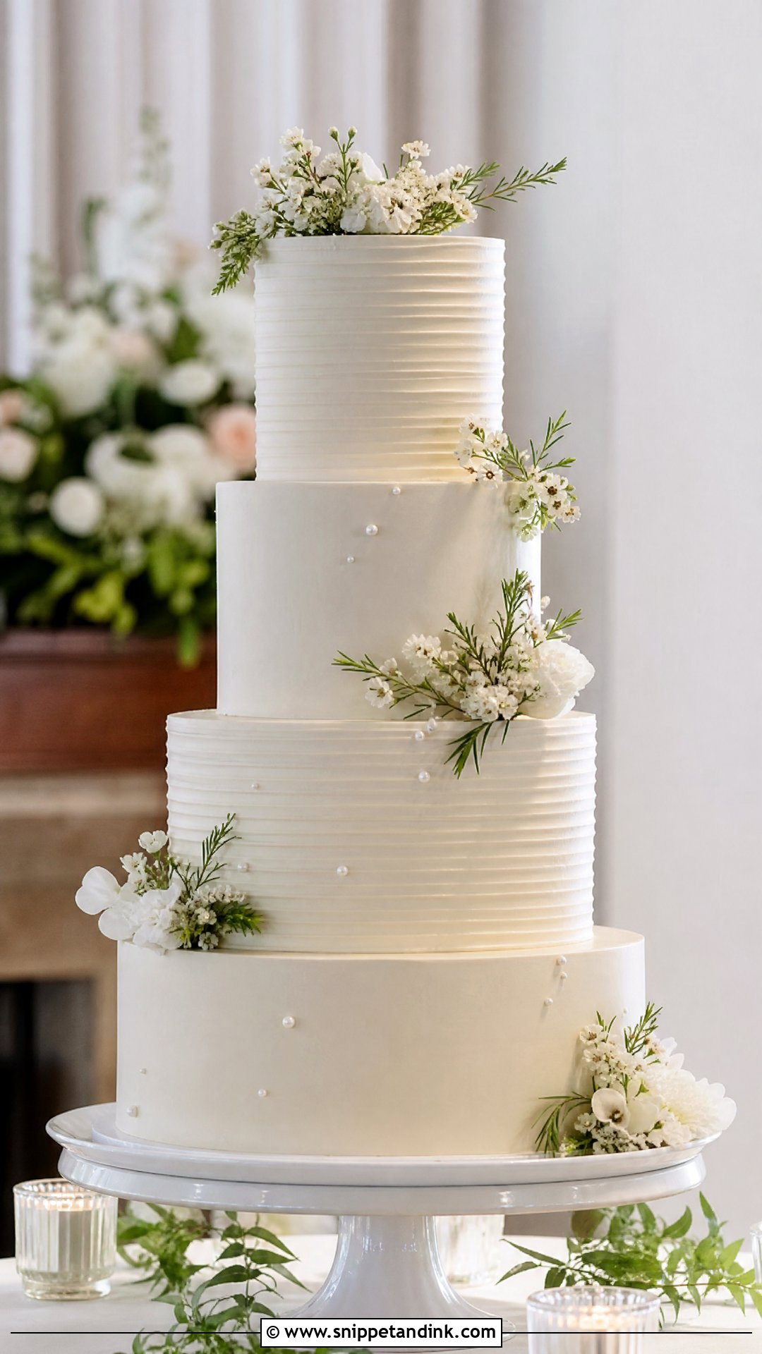 Textured Wedding Cake - Snippet and Ink - 30 Big Cake Ideas for Wedding