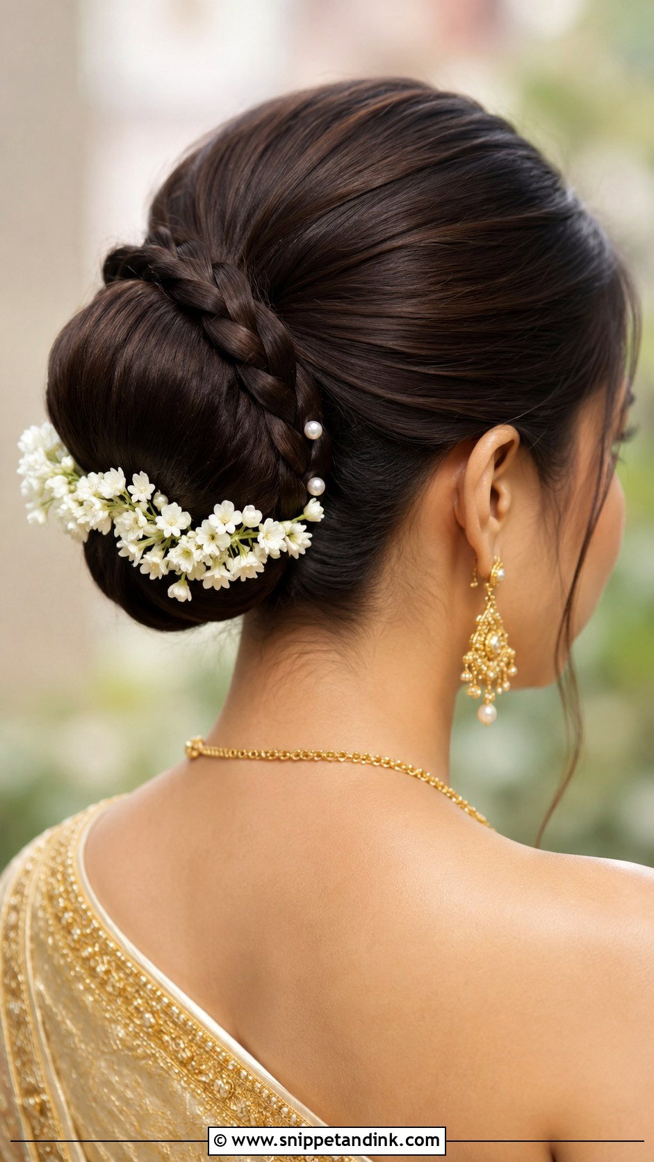 Thai Bridal Braided Bun - Snippet and Ink - 15 Thai Bridal Hair Ideas
