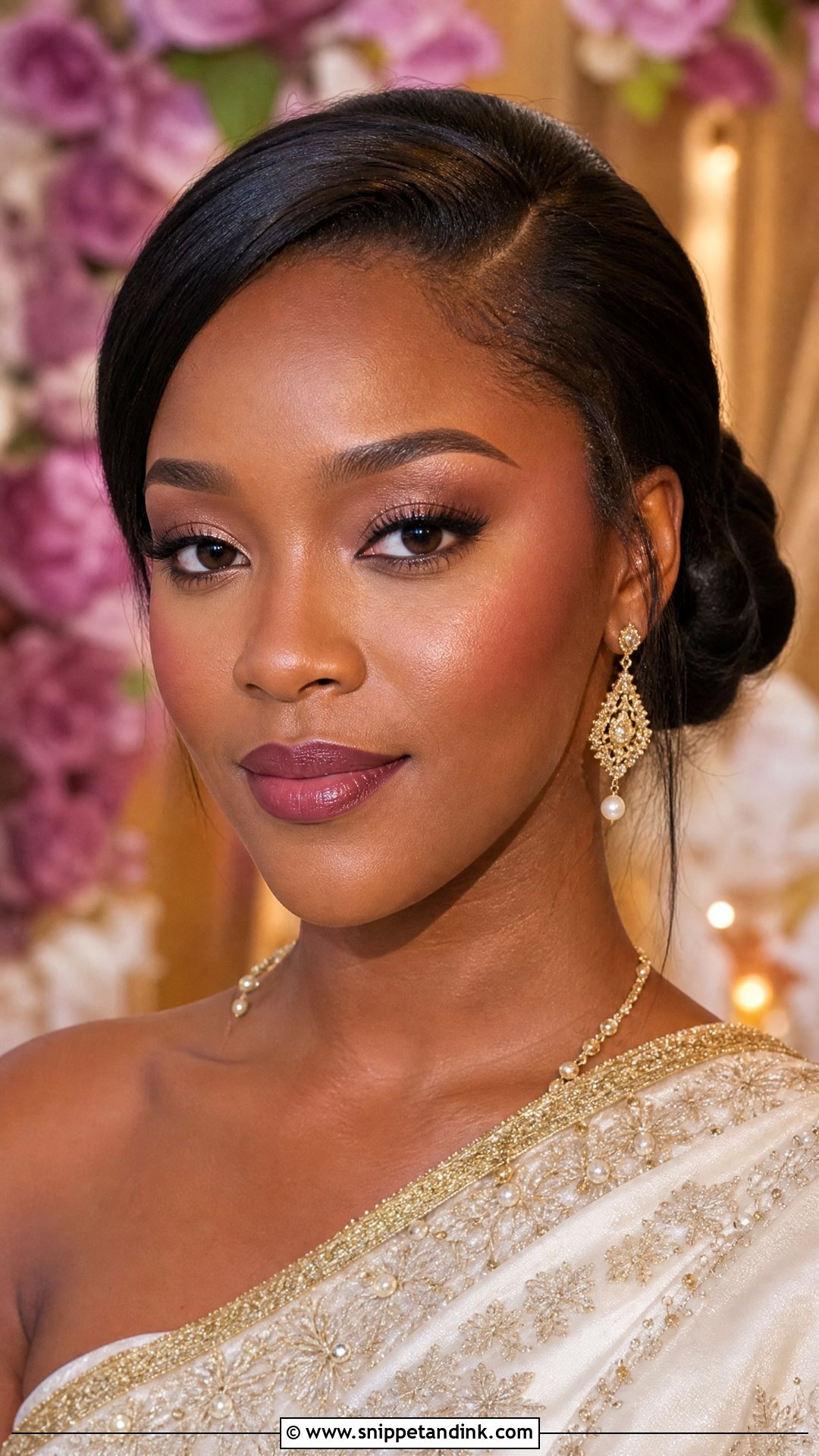 Thai Bridal Makeup With Berry Lip - Snippet and Ink - 25 Thai Bridal Makeup Ideas