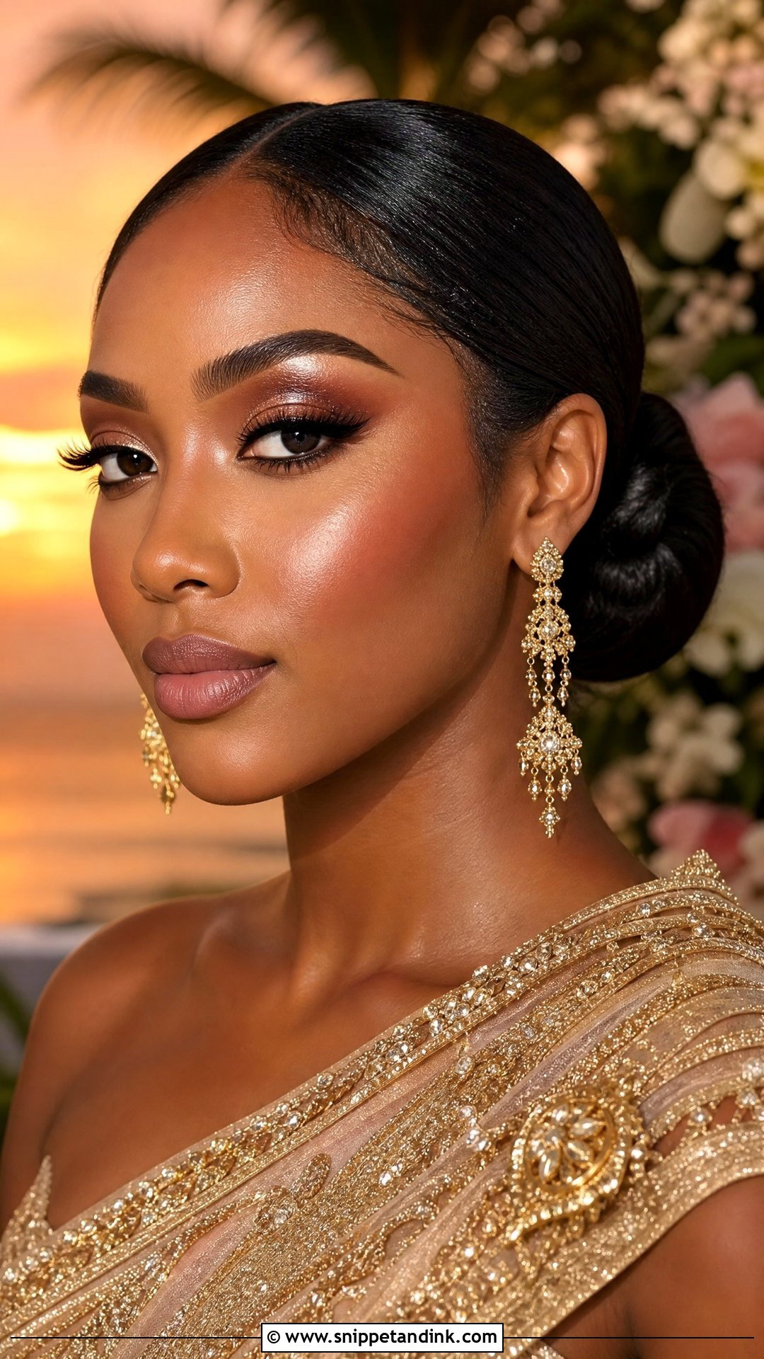 Thai Bridal Makeup With Bronze Glow - Snippet and Ink - 25 Thai Bridal Makeup Ideas