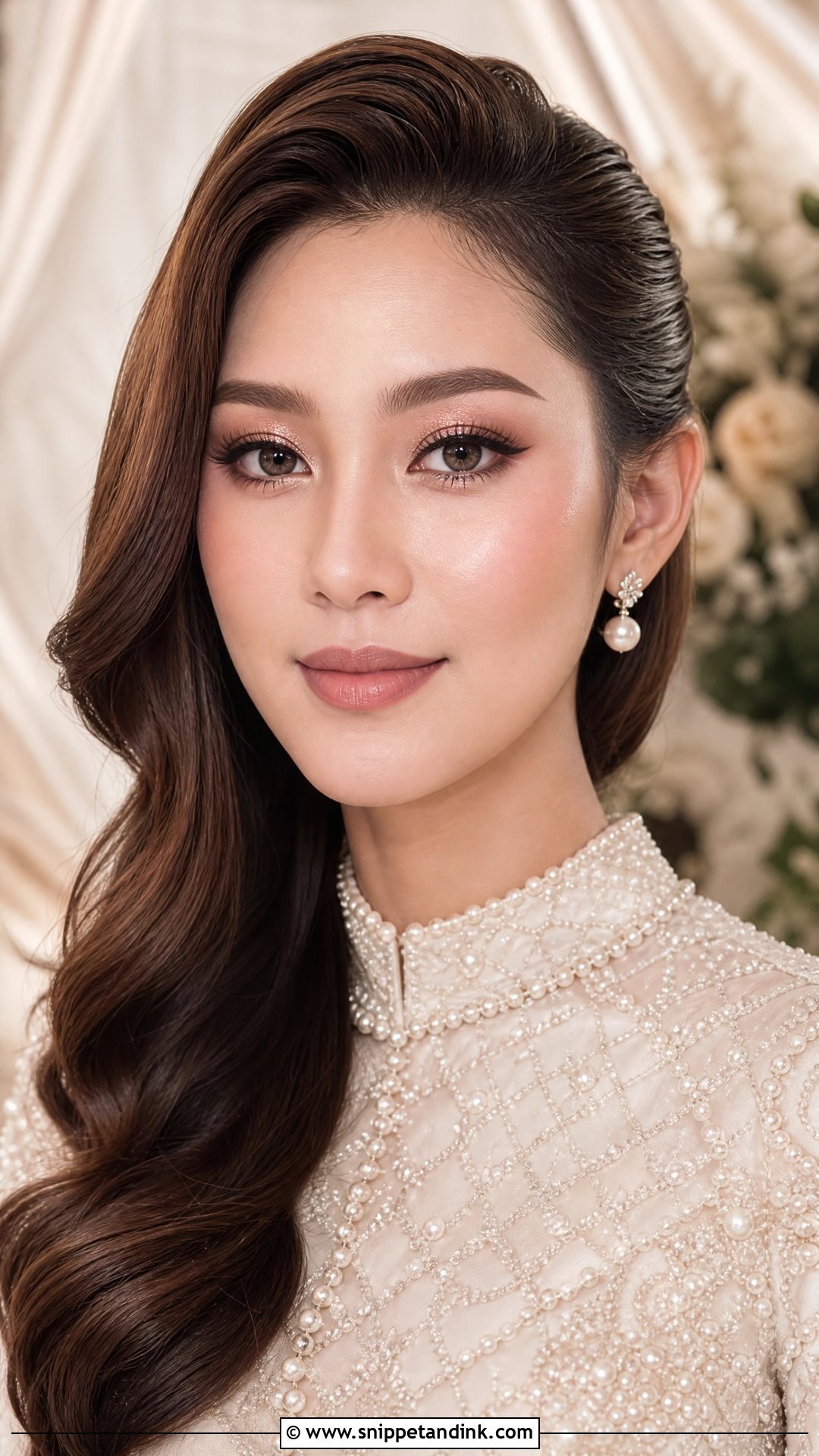Thai Bridal Makeup With Champagne Eyes - Snippet and Ink - 25 Thai Bridal Makeup Ideas