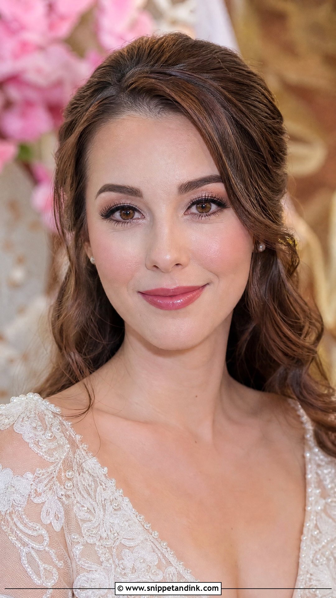 Thai Bridal Makeup With Classic Pink Lip - Snippet and Ink - 25 Thai Bridal Makeup Ideas