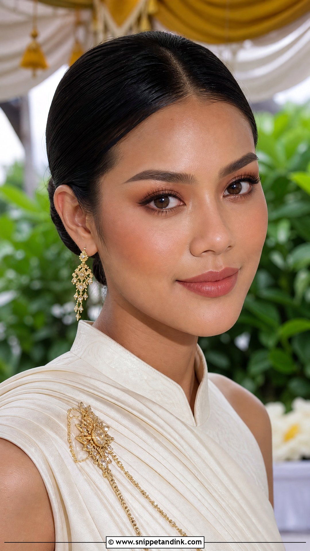 Thai Bridal Makeup With Matte Skin - Snippet and Ink - 25 Thai Bridal Makeup Ideas