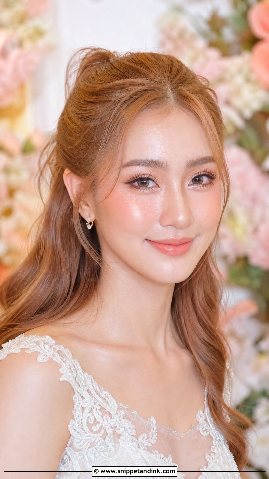 Thai Bridal Makeup With Peach Blush - Snippet and Ink - 25 Thai Wedding Makeup Looks