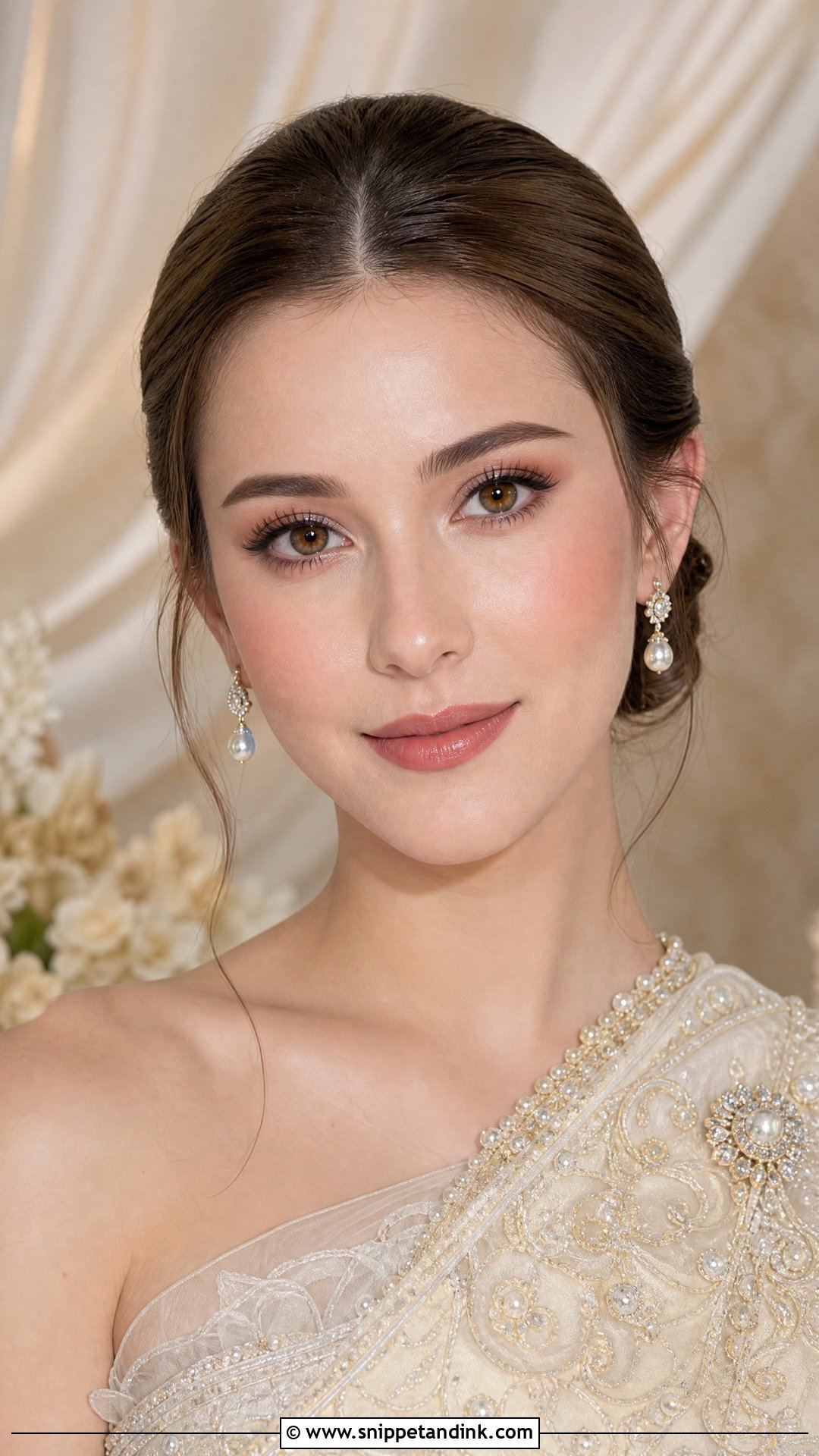 Thai Bridal Makeup With Soft Brows - Snippet and Ink - 25 Thai Bridal Makeup Ideas