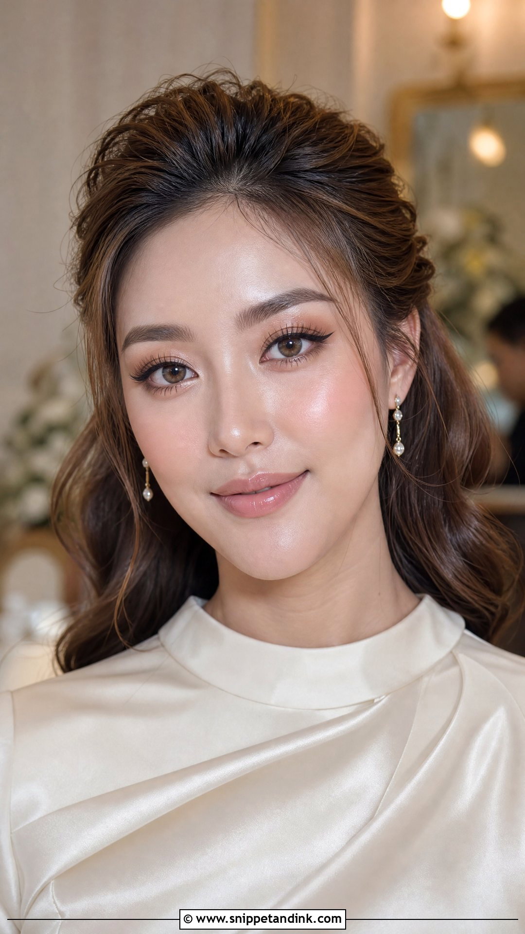 Thai Bridal Makeup With Soft Glam Eyes - Snippet and Ink - 25 Thai Wedding Makeup Looks