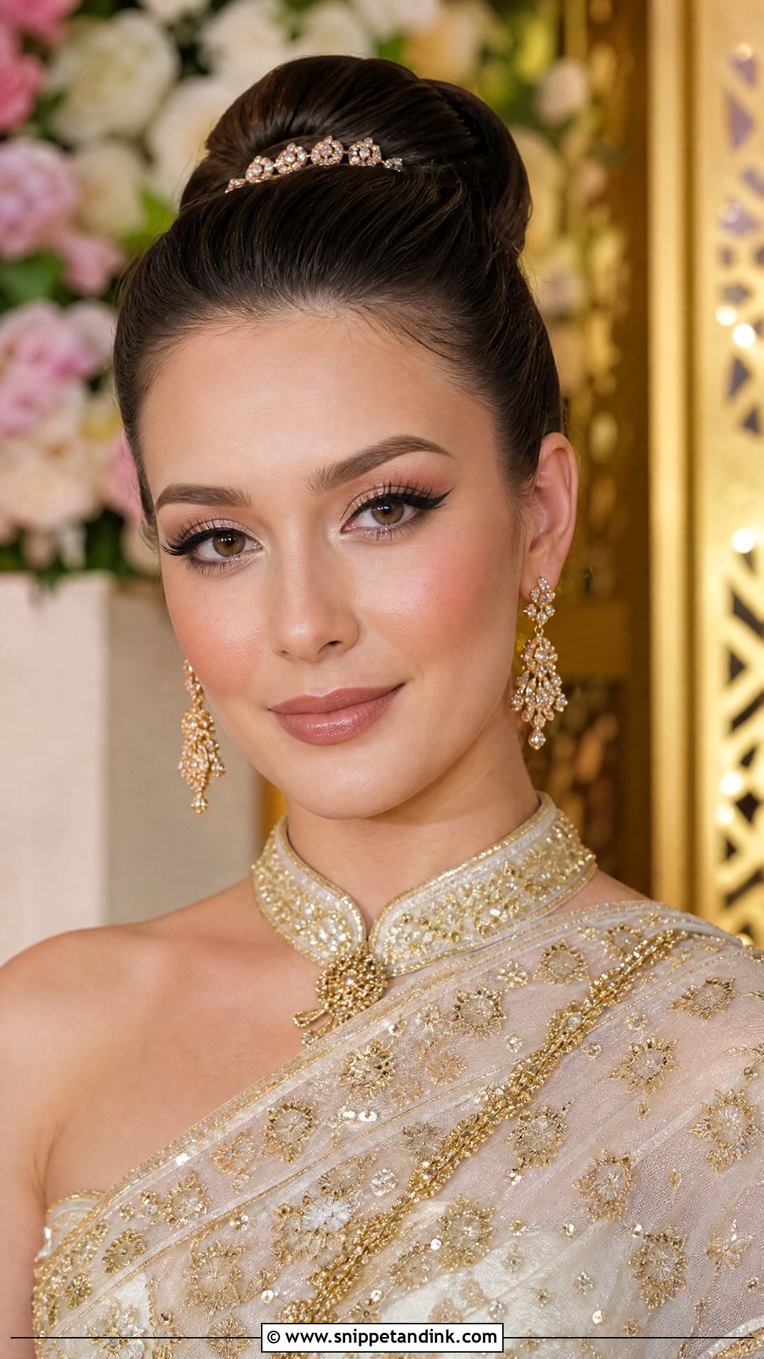 Thai Bridal Makeup With Winged Liner - Snippet and Ink - 25 Thai Bridal Makeup Ideas
