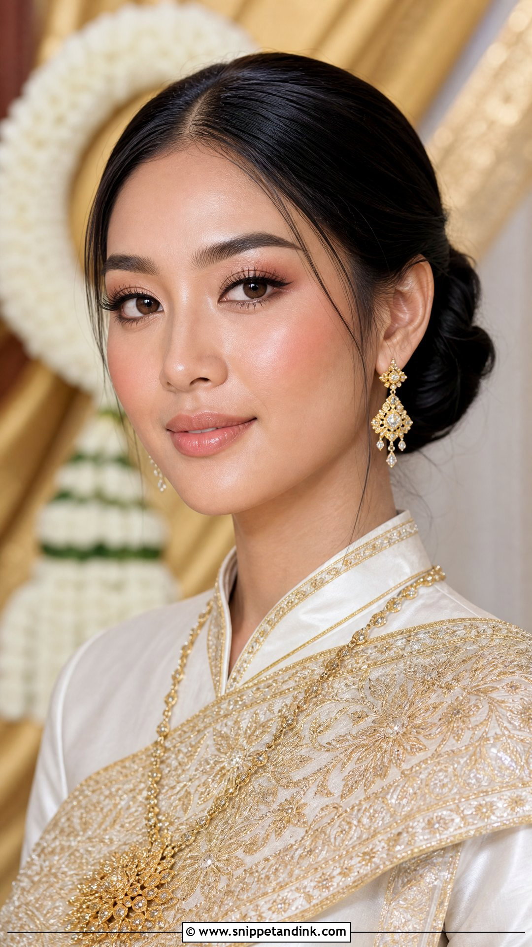 Thai Bridal Makeup With Wispy Lashes - Snippet and Ink - 25 Thai Bridal Makeup Ideas