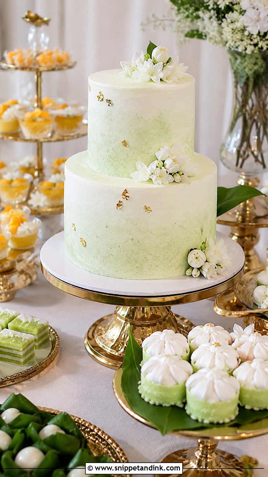 Thai Dessert Table Wedding Cake - Snippet and Ink - 20 Thai Wedding Cake Ideas