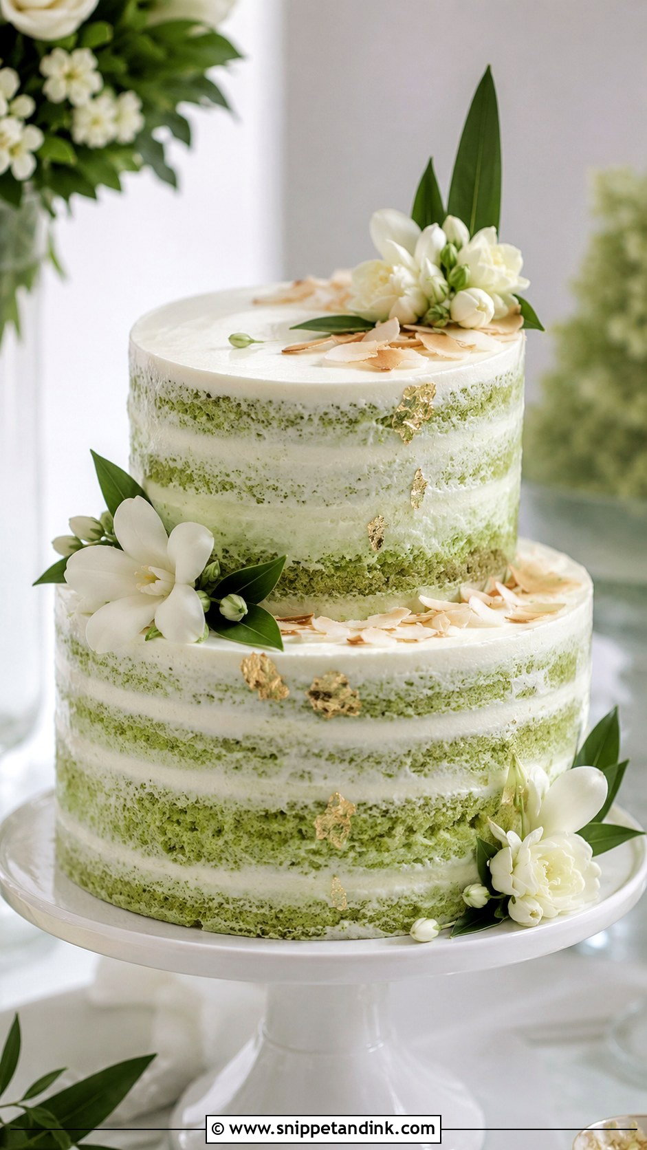 Thai Pandan Wedding Cake - Snippet and Ink - 20 Thai Wedding Cake Ideas