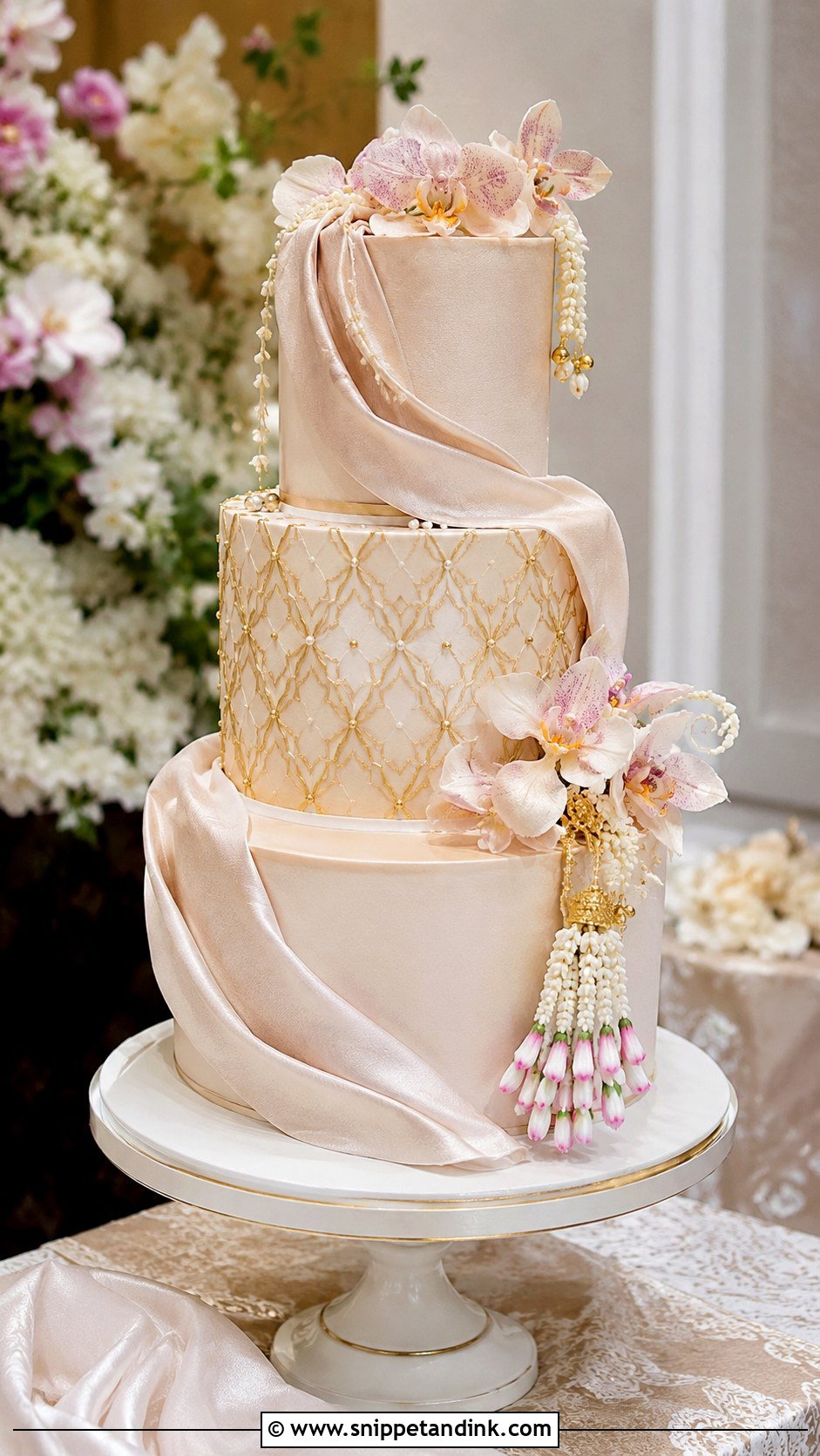 Thai Silk Wedding Cake - Snippet and Ink - 20 Thai Wedding Cake Ideas