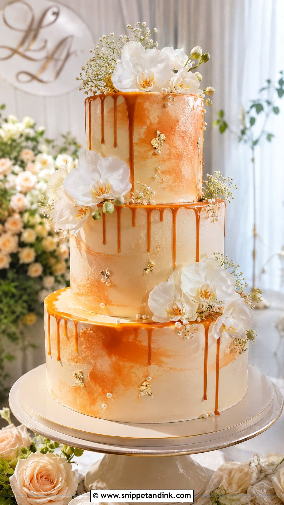 Thai Tea Wedding Cake - Snippet and Ink - 20 Thai Wedding Cake Ideas