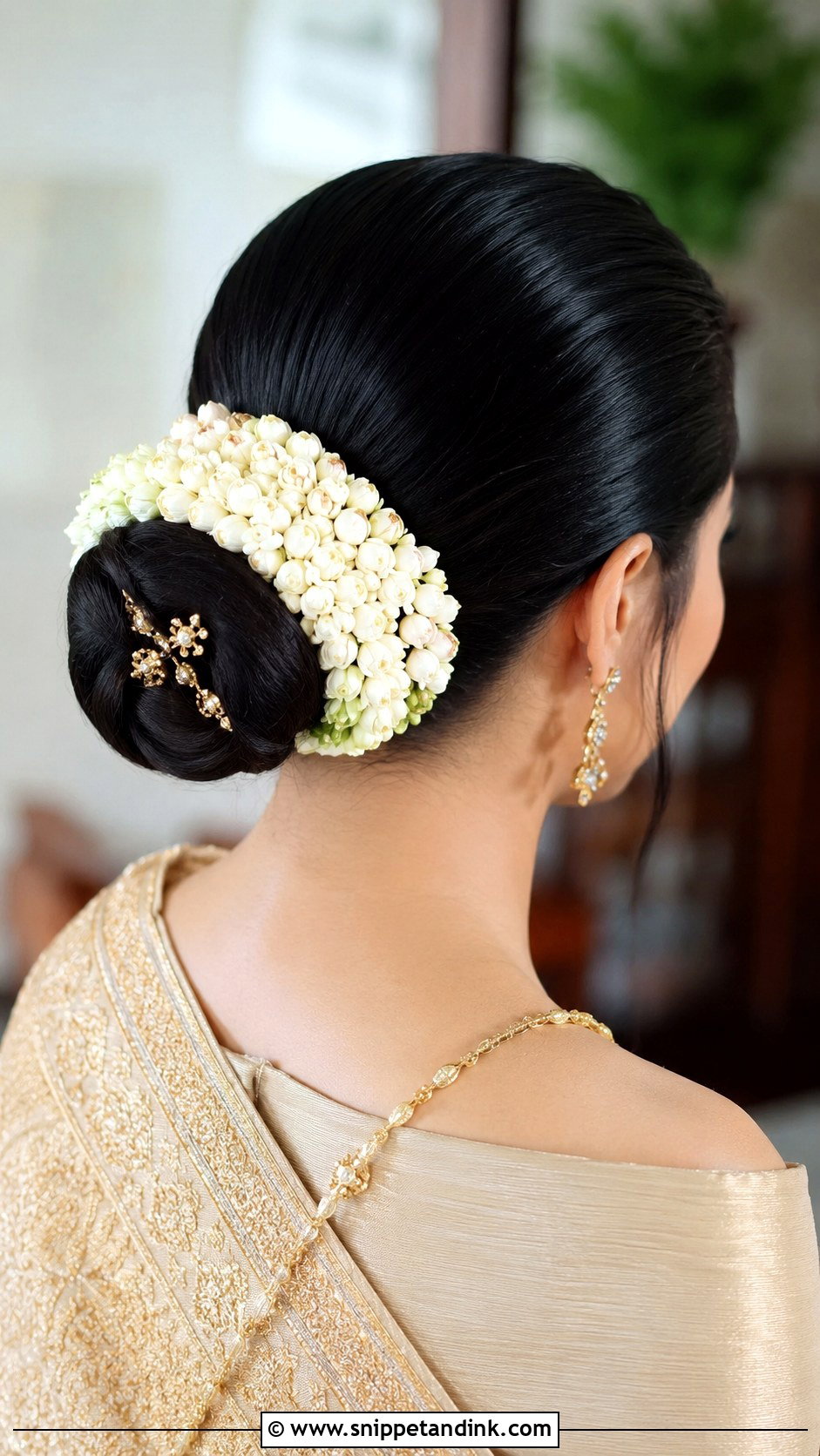 Thai Wedding High Bun - Snippet and Ink - 15 Thai Wedding Hair Ideas