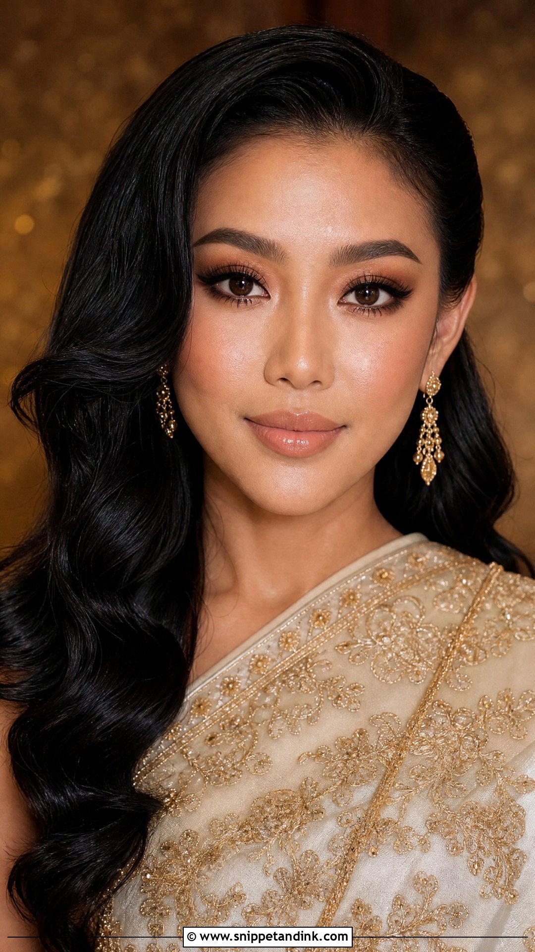Thai Wedding Makeup With Brown Smokey Eyes - Snippet and Ink - 20 Thai Makeup Wedding Ideas