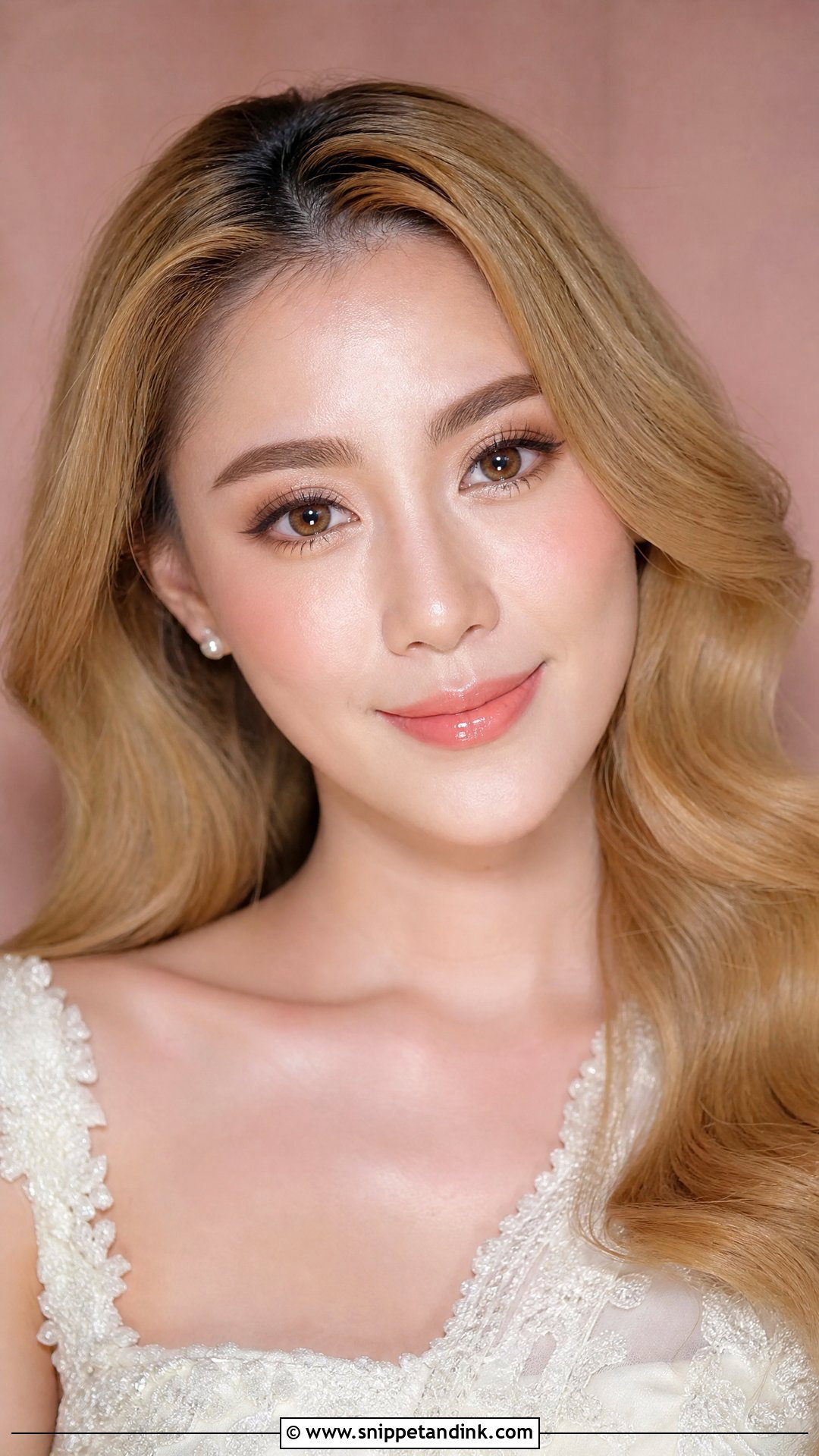Thai Wedding Makeup With Glossy Lips - Snippet and Ink - 20 Thai Makeup Wedding Ideas